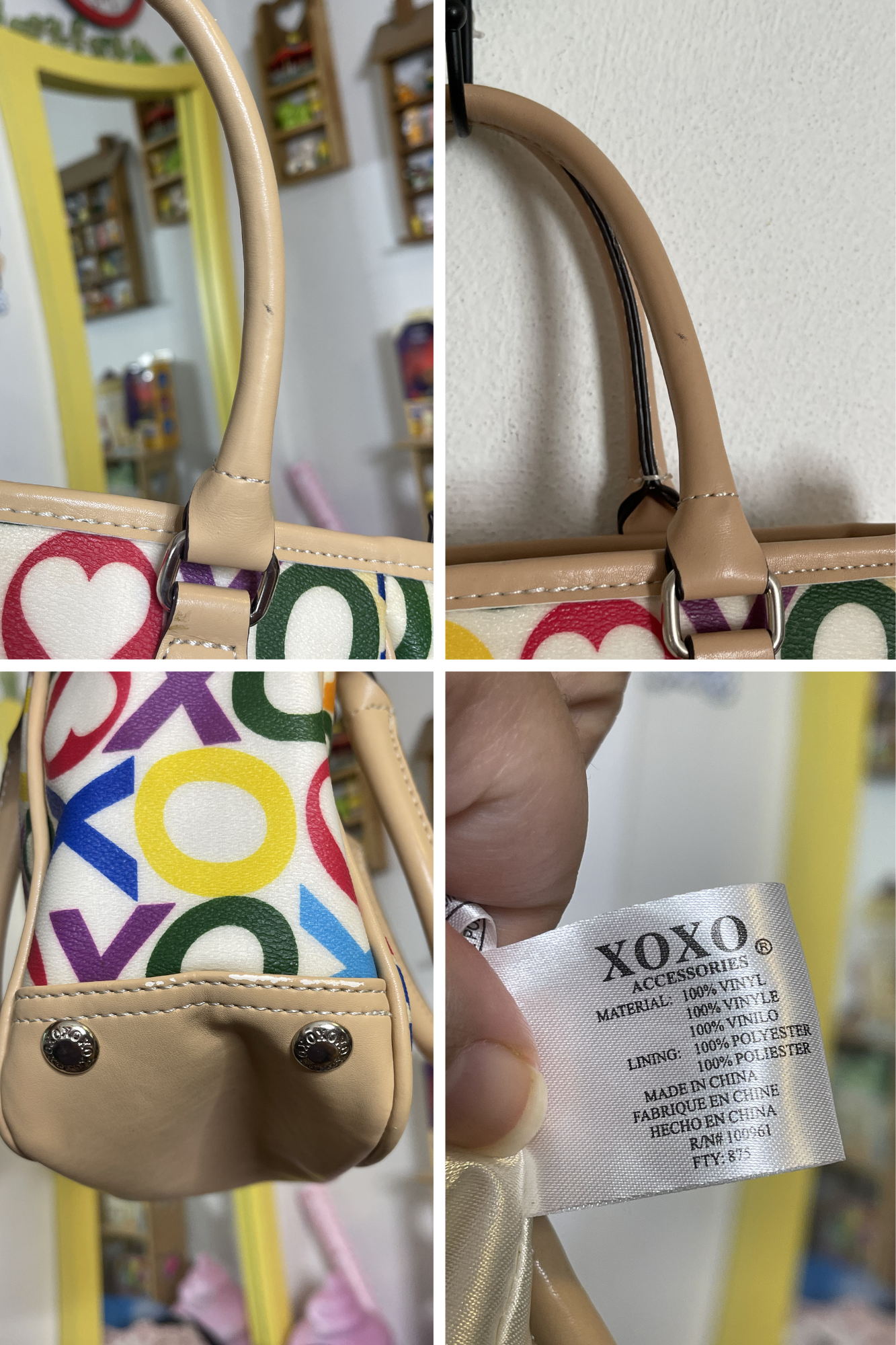 2000s Colorful XOXO Hand Held Purse