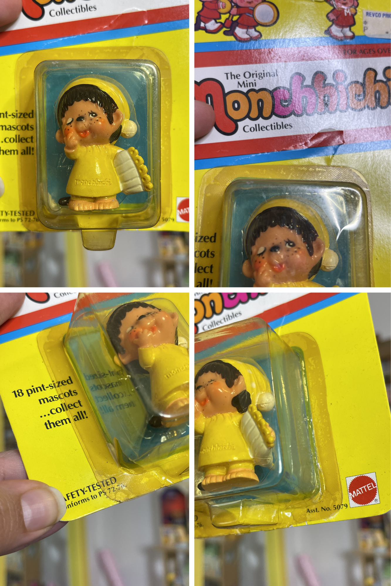 Vintage 80s Deadstock Monchhichi Collectible Trinket (Snuggler)