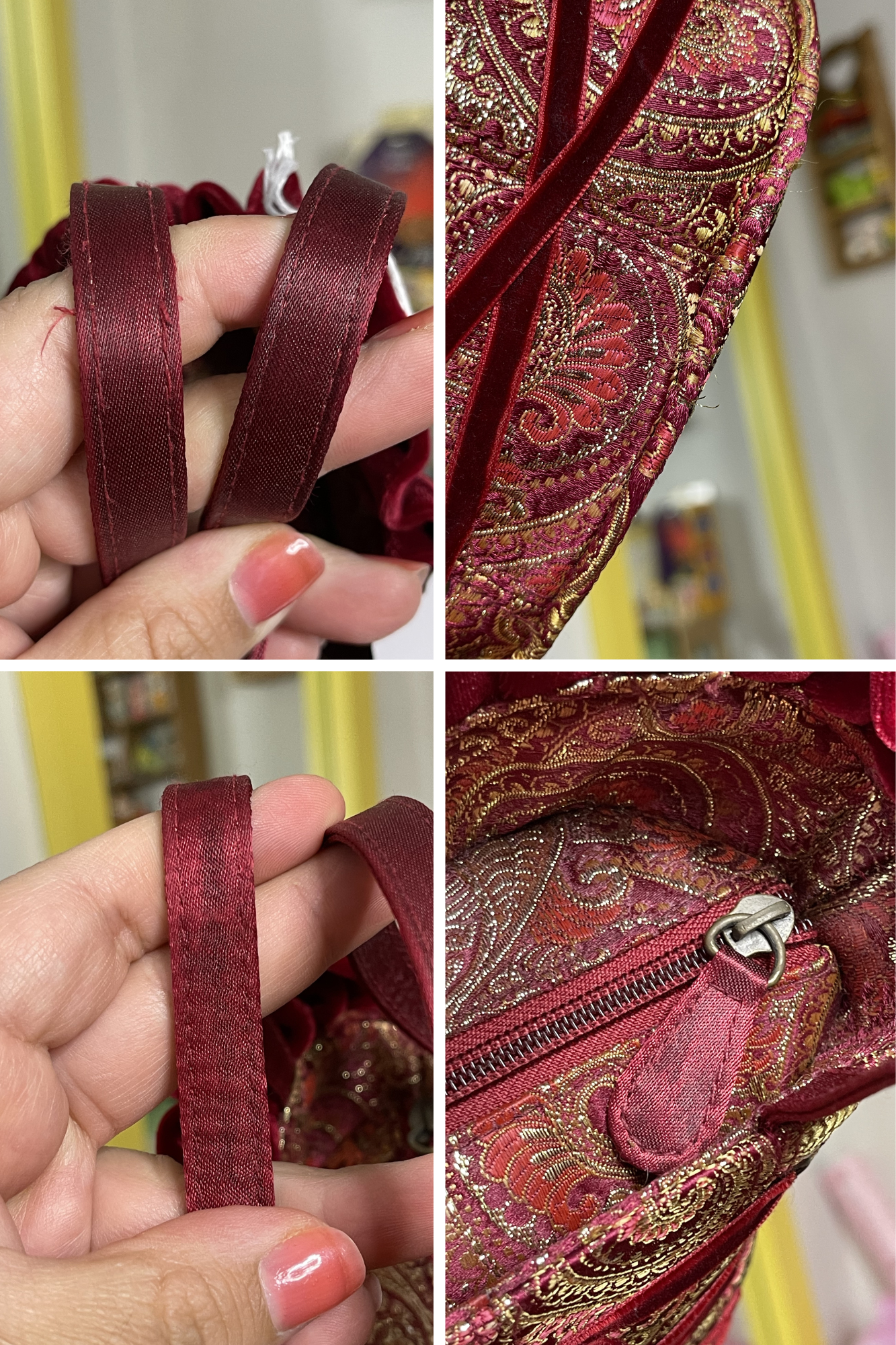 Y2K Deadstock Velvet Renaissance Style Bustier Corset Purse (D)
