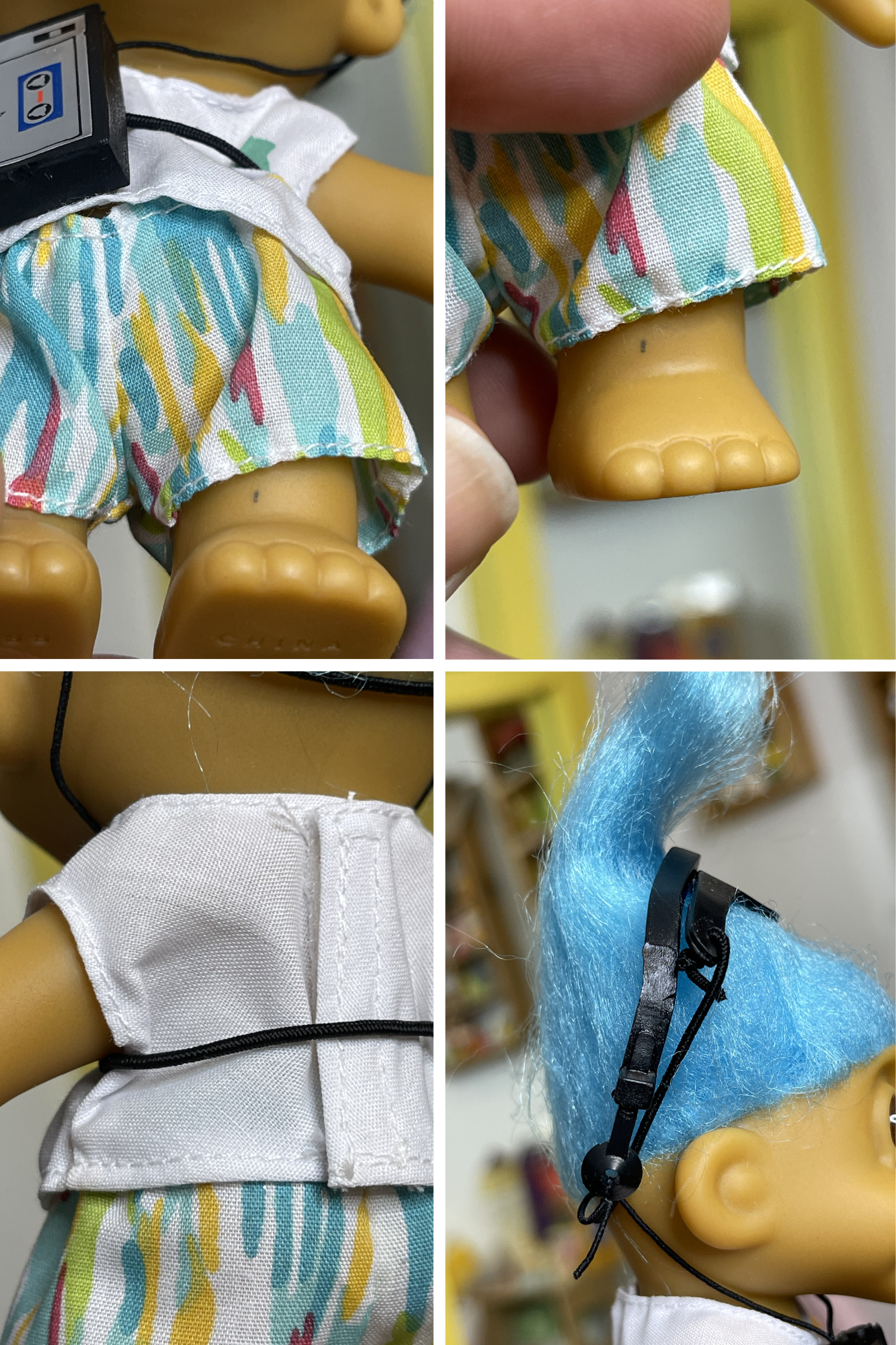 Vintage Summer Walkman Troll Doll