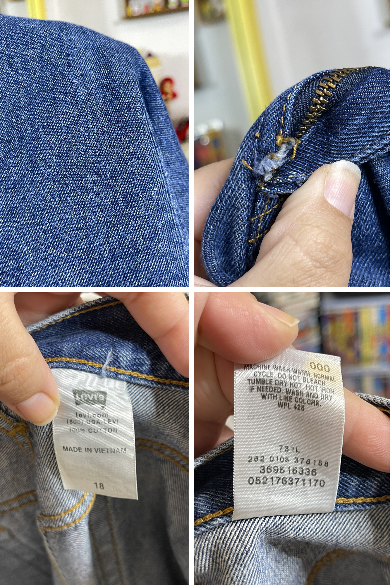 2000s Levi's 550 Medium Wash Denim Shorts Sz 18 36in