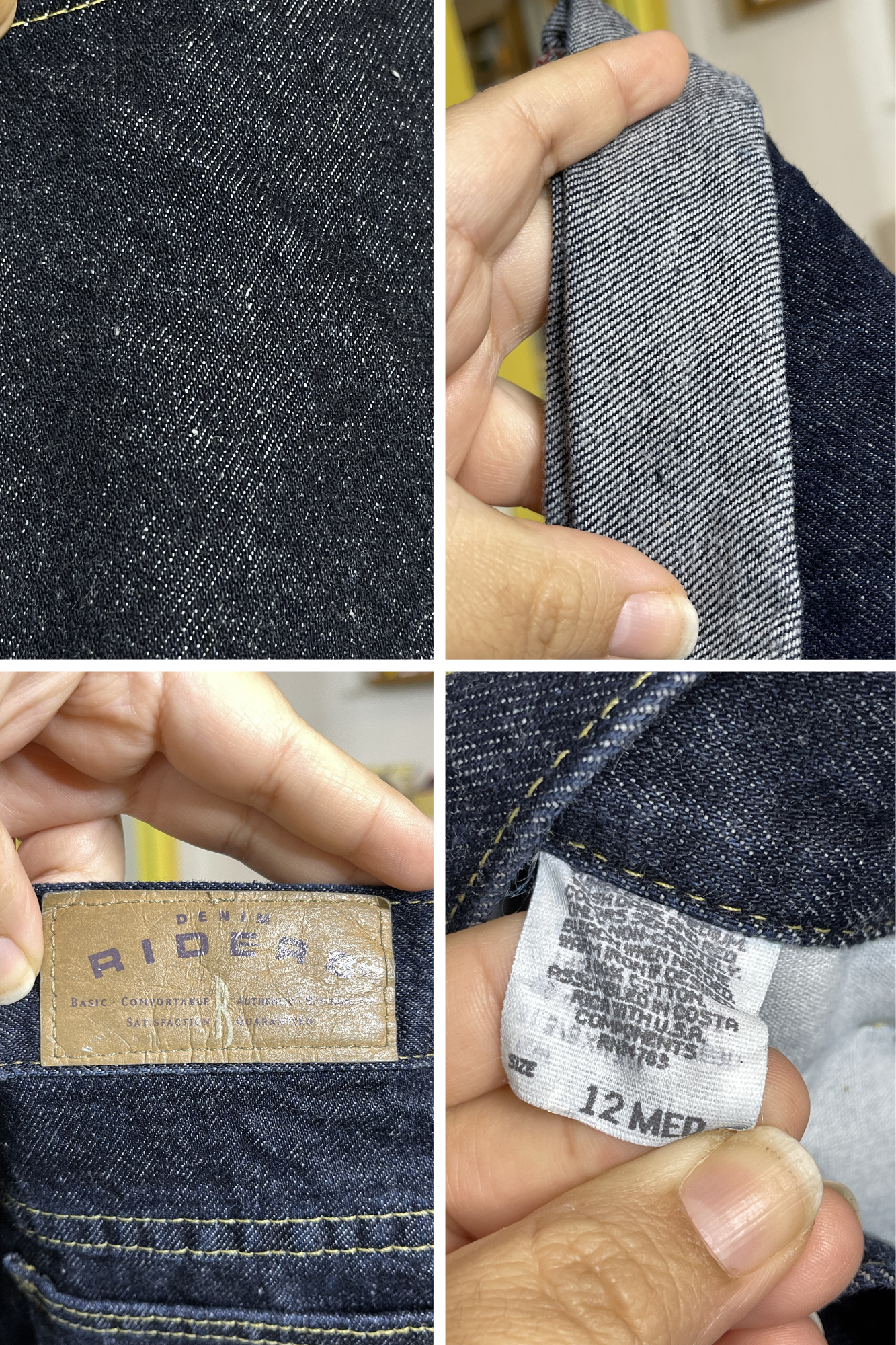 2000s Dark Wash Riders Denim Cuffed Mom Shorts Sz 12 28in