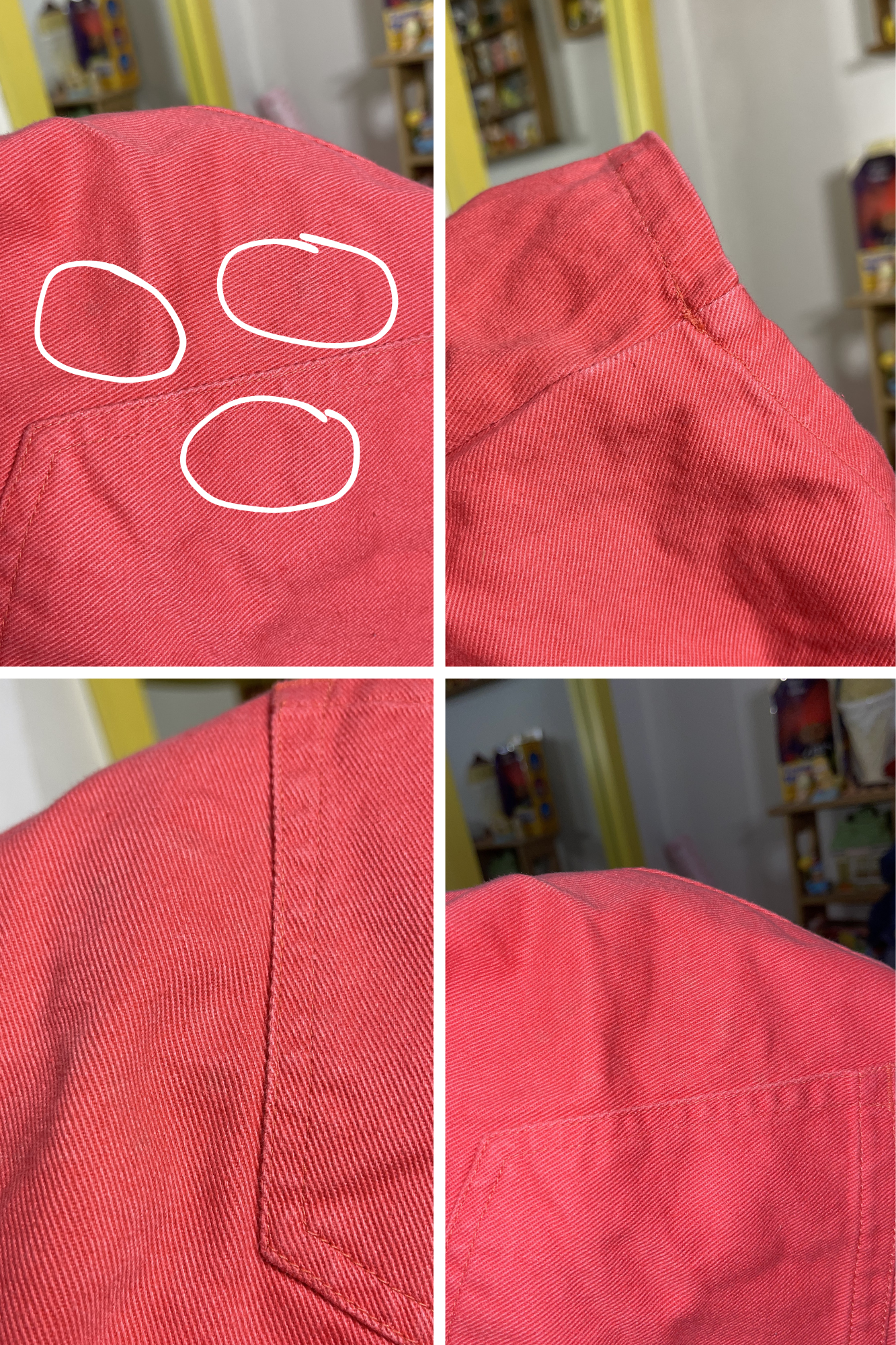 Vintage Faded Warm Red High Waisted Shorts Sz 11 27in