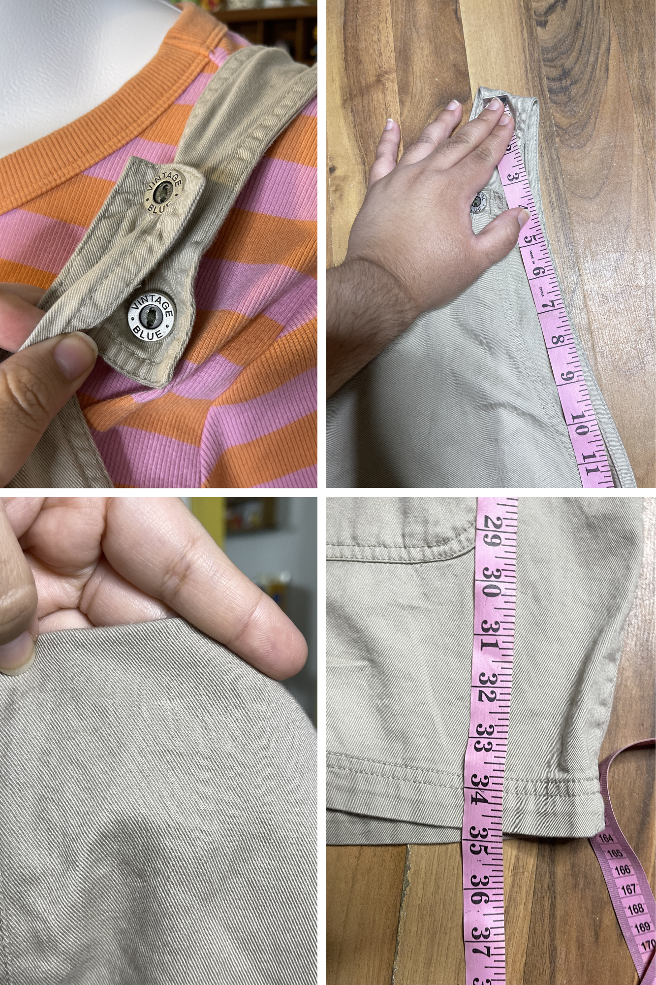 Vintage Khaki Tan Oversized Romper Overalls Sz XL/XXL