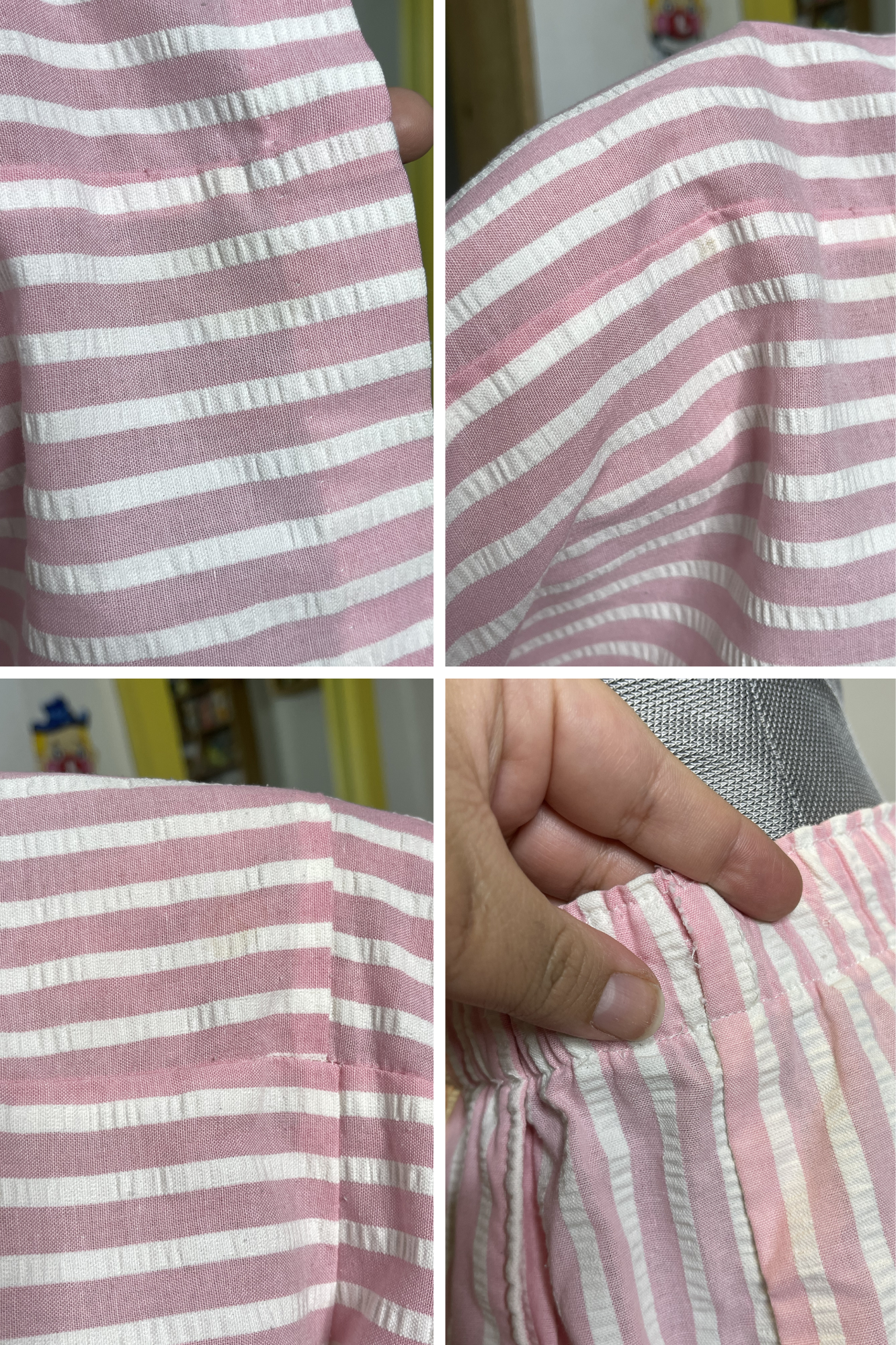 Vintage Retro Pink Striped Boxer Shorts Size L/XL