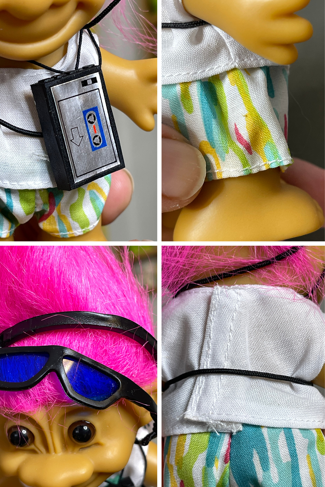 Vintage Summer Walkman Troll Doll