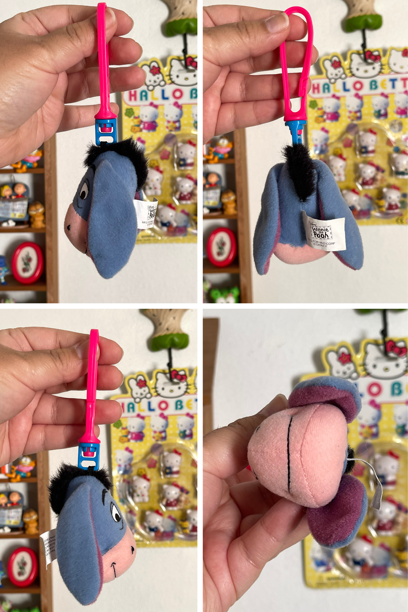 90s Eeyore Plush Keychain