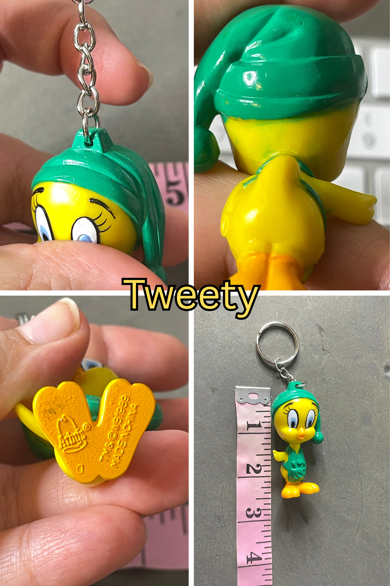 Vintage Upcyled Cartoon Keychains #6