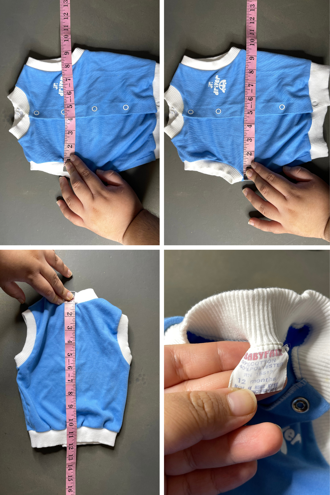 Vintage Blue Jr. Driver Top Sz 12M
