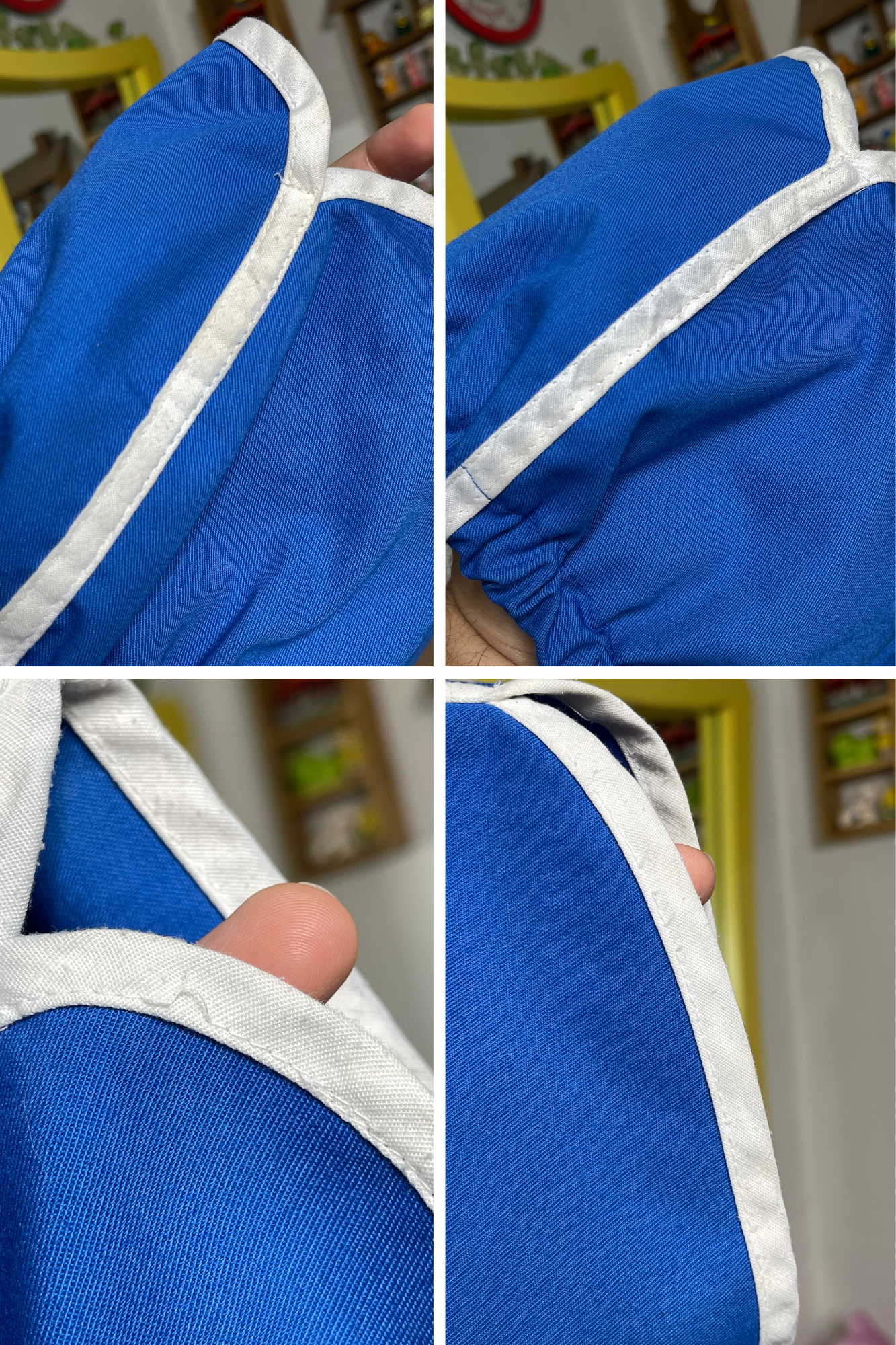Vintage Blue White Striped Sporty Shorts Sz 24M