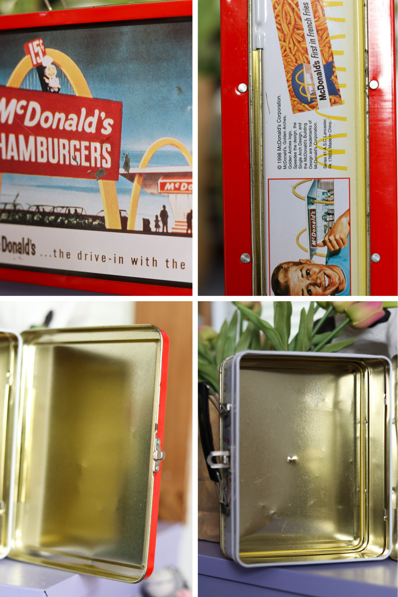 Vintage McDonald's Metal Lunch Box Tin