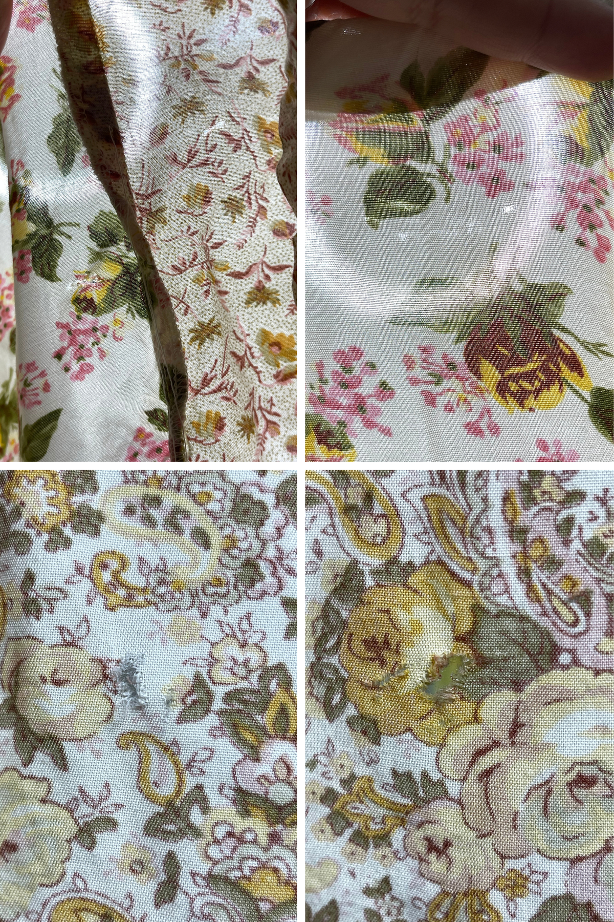 Vintage Boho Patchwork Floral Print Maxi Dress Sz XL/XXL