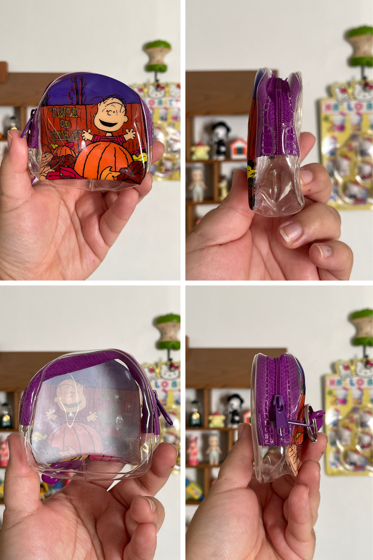 Vintage 2000s Linus Trick Or Treat Halloween Keychain Pouch