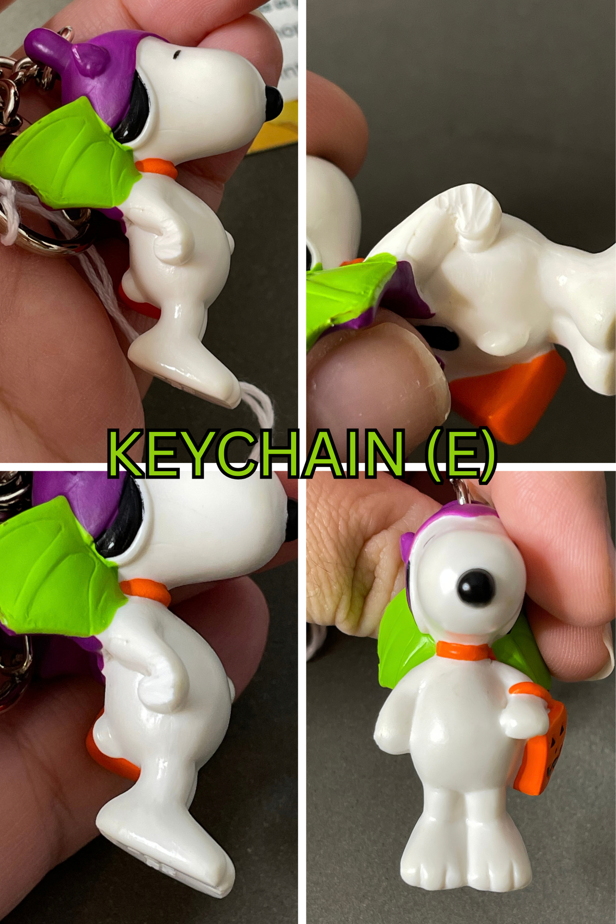Vintage Snoopy Bat Keychain