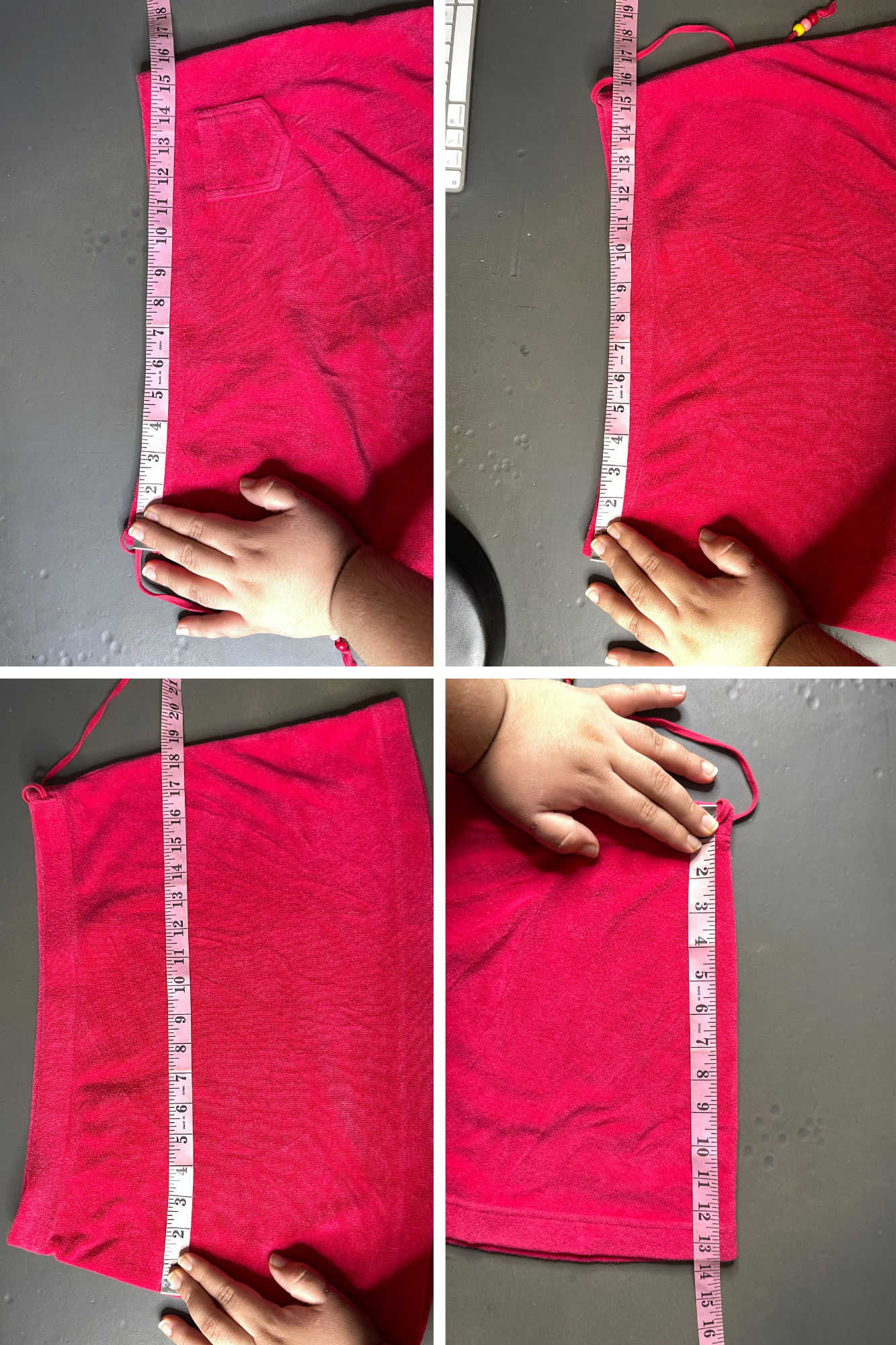2000s Hot Pink Terrycloth Express Mini Skirt Sz M/L