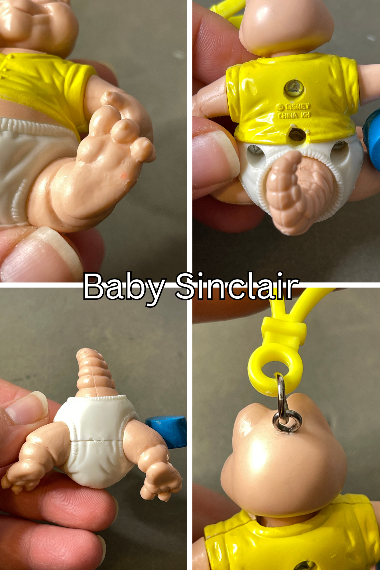 Vintage Upcycled Freaky Toy Keychains