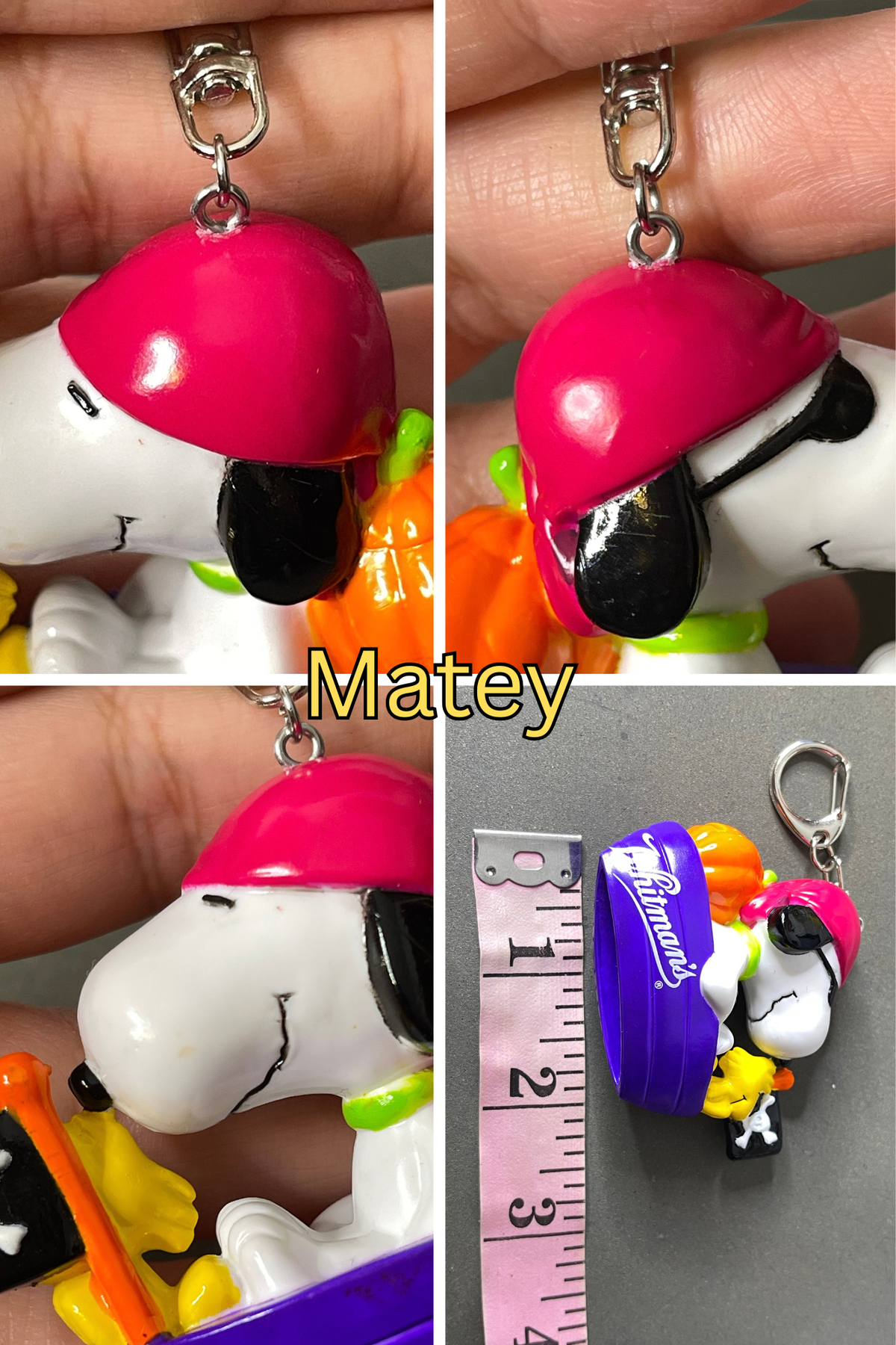 Vintage Snoopy Halloween Upcycled Keychains