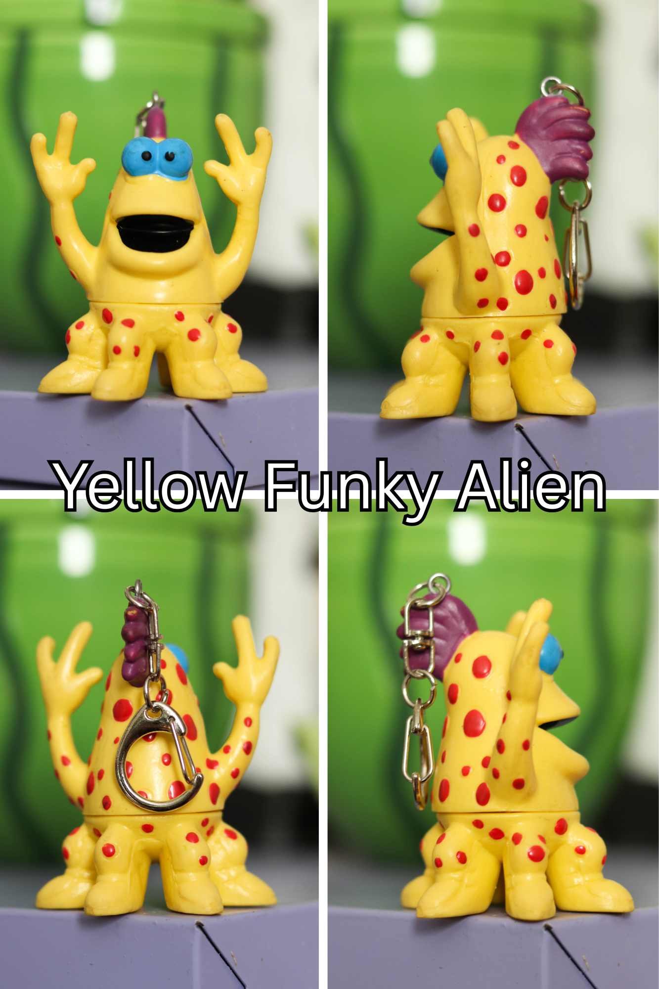 Vintage Upcyled "The Freaks" Toy Keychains