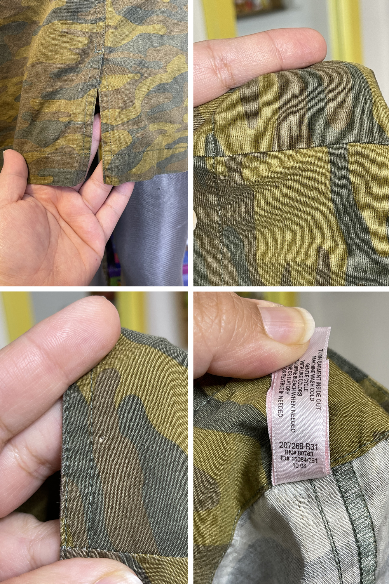2000s Victoria Secret Camo Print Low - Mid Rise Mini Skirt Sz M