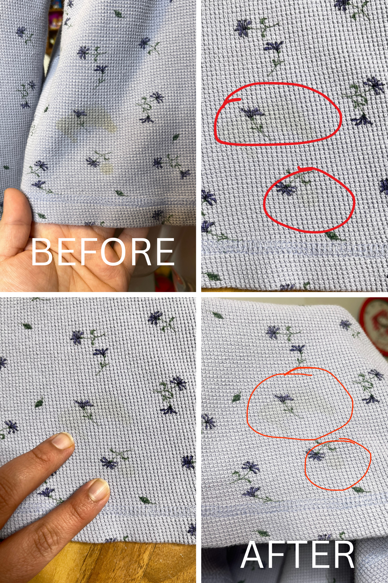 2000s Floral Lilac Waffle Knit Long Sleeve Sz S