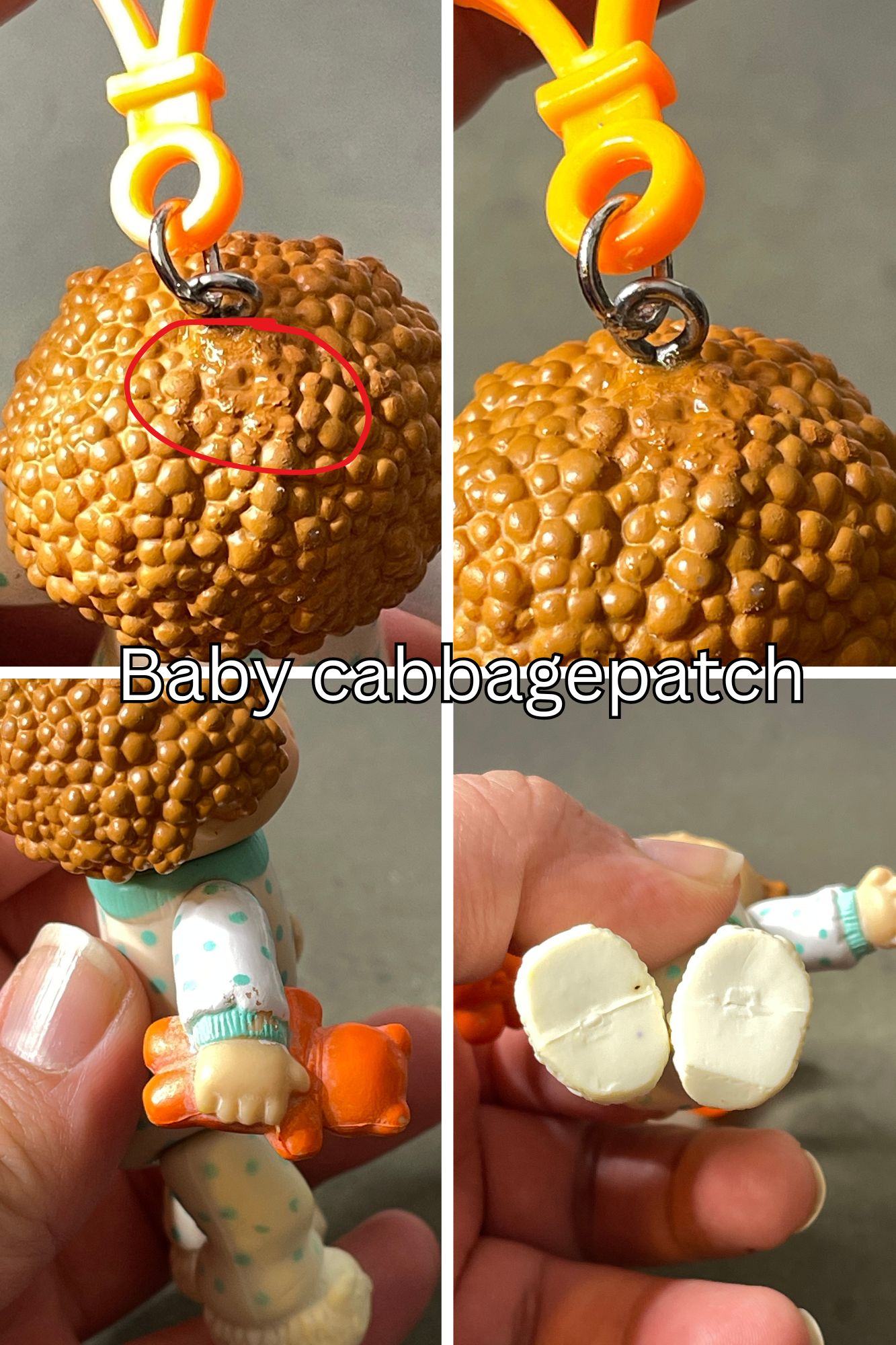 Vintage Upcycled Toy Keychains
