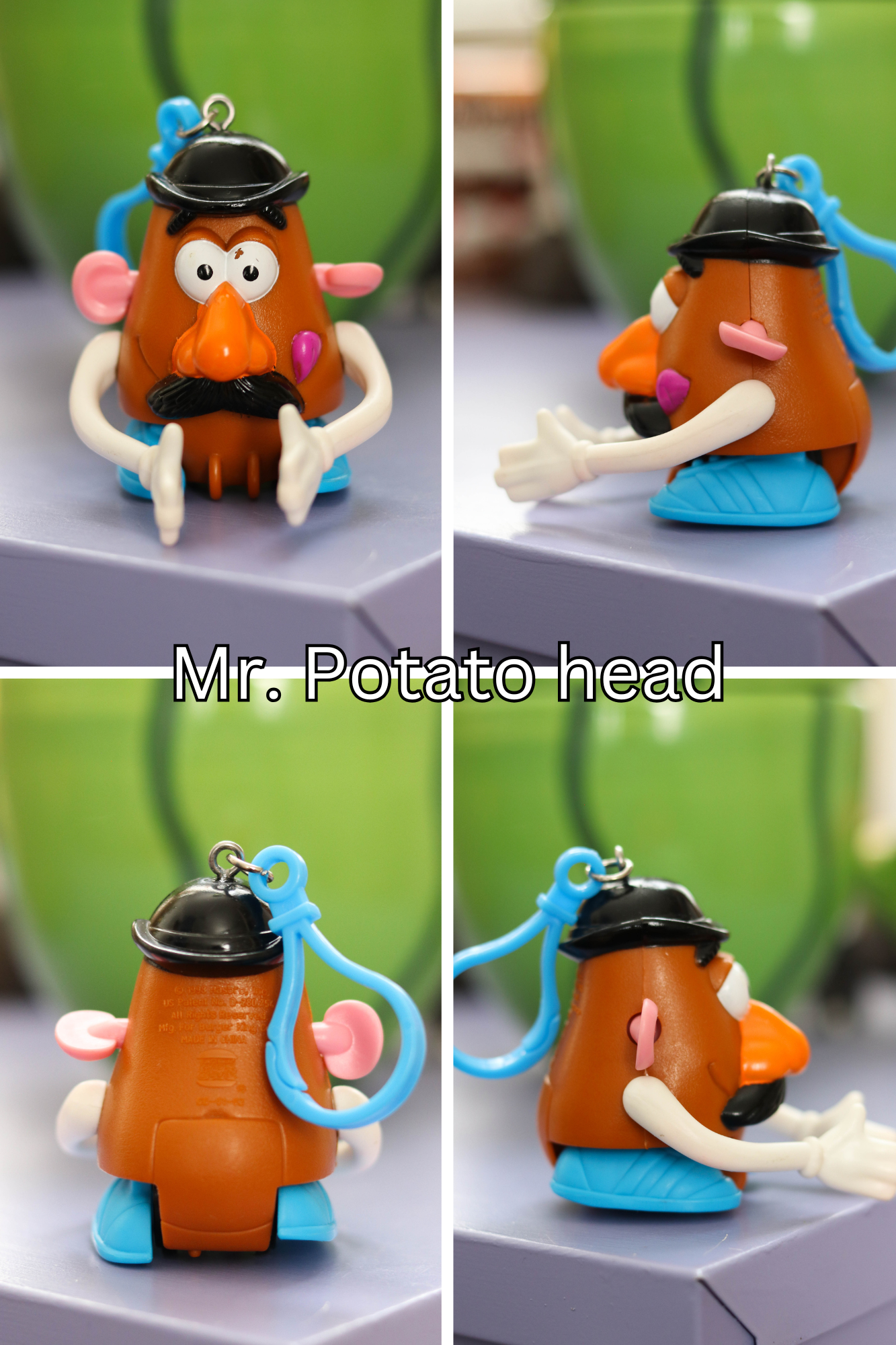 Vintage Upcycled Cartoon Toy Keychains