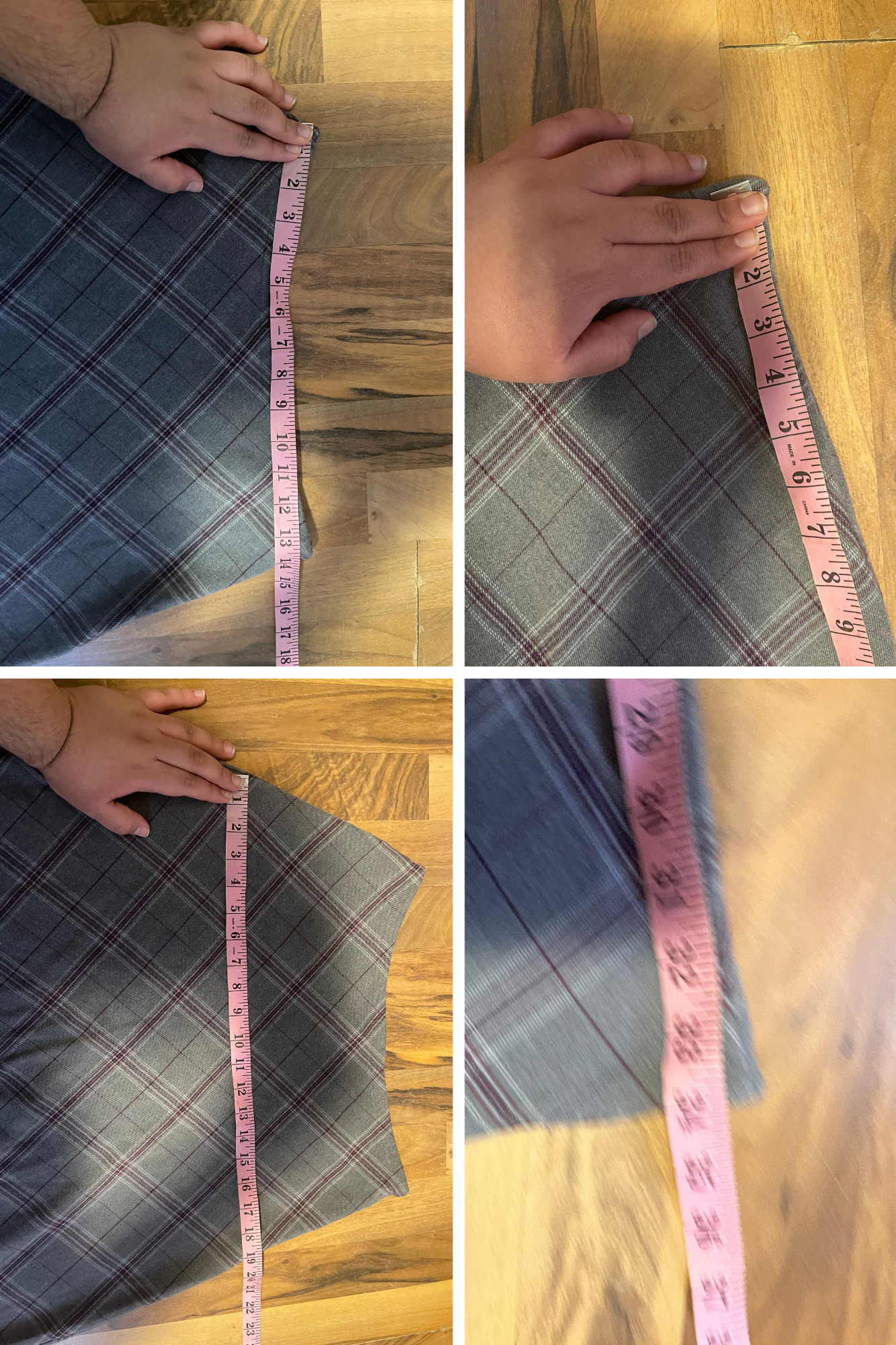 2000s Grey & Purple Plaid Maxi Skirt Sz 6