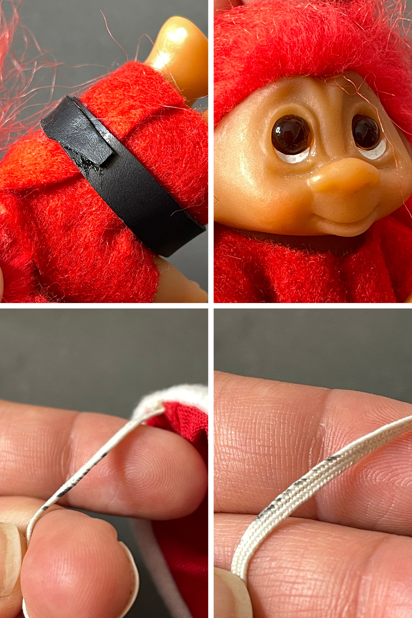 Vintage 80s Santa Helper Dam Troll