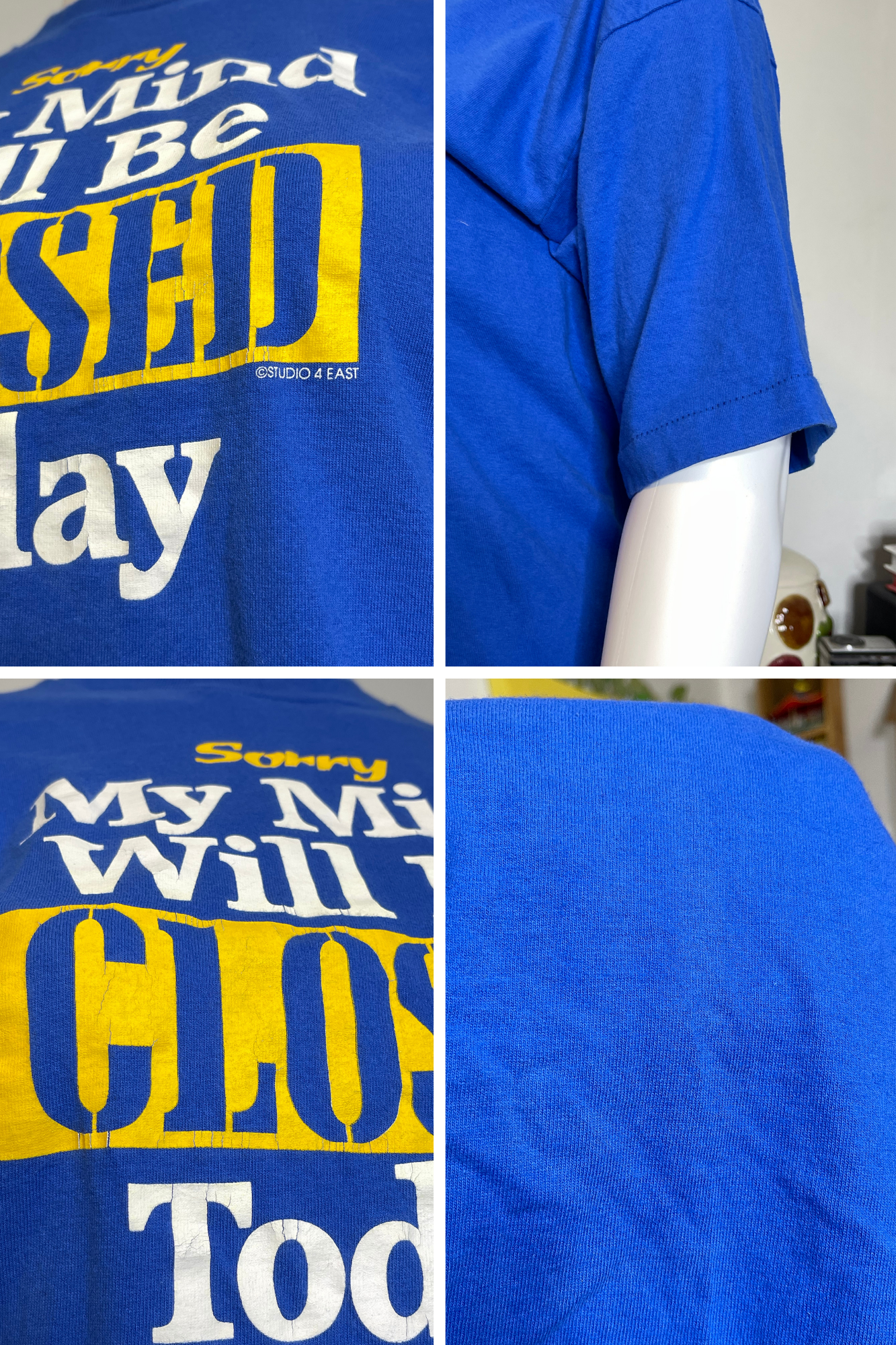 Vintage "Sorry My Mind Will Be Closed Today" Tee Sz XL