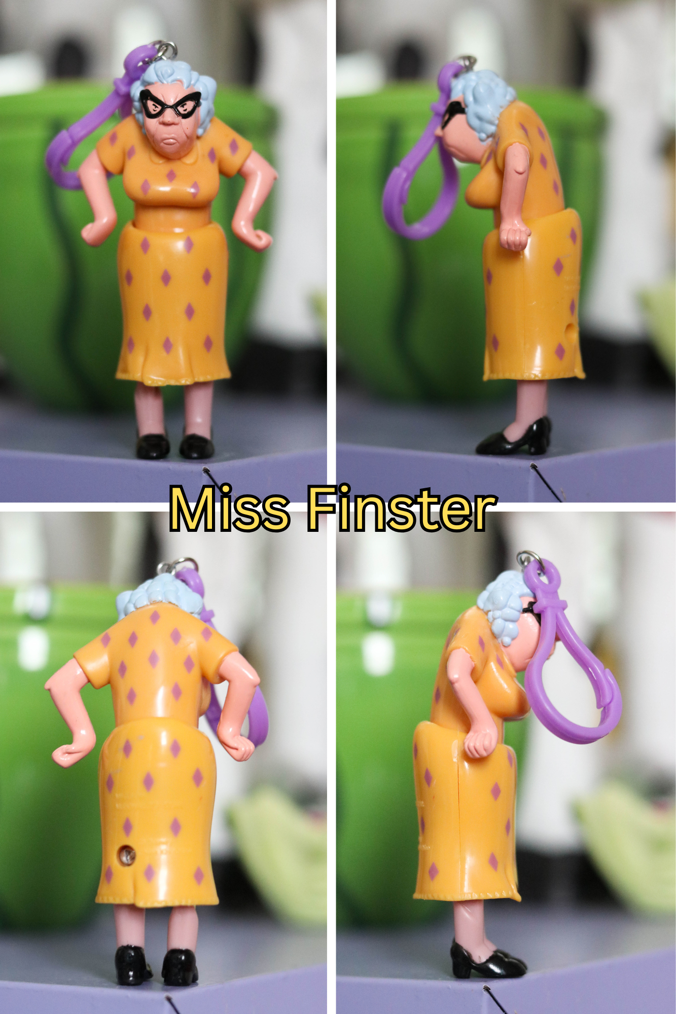Vintage Upcyled Cartoon Keychains #6