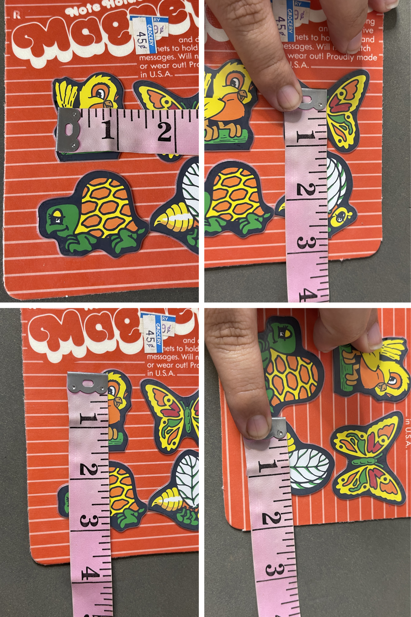 Vintage Deadstock Animal Magnets Note Holders (B)