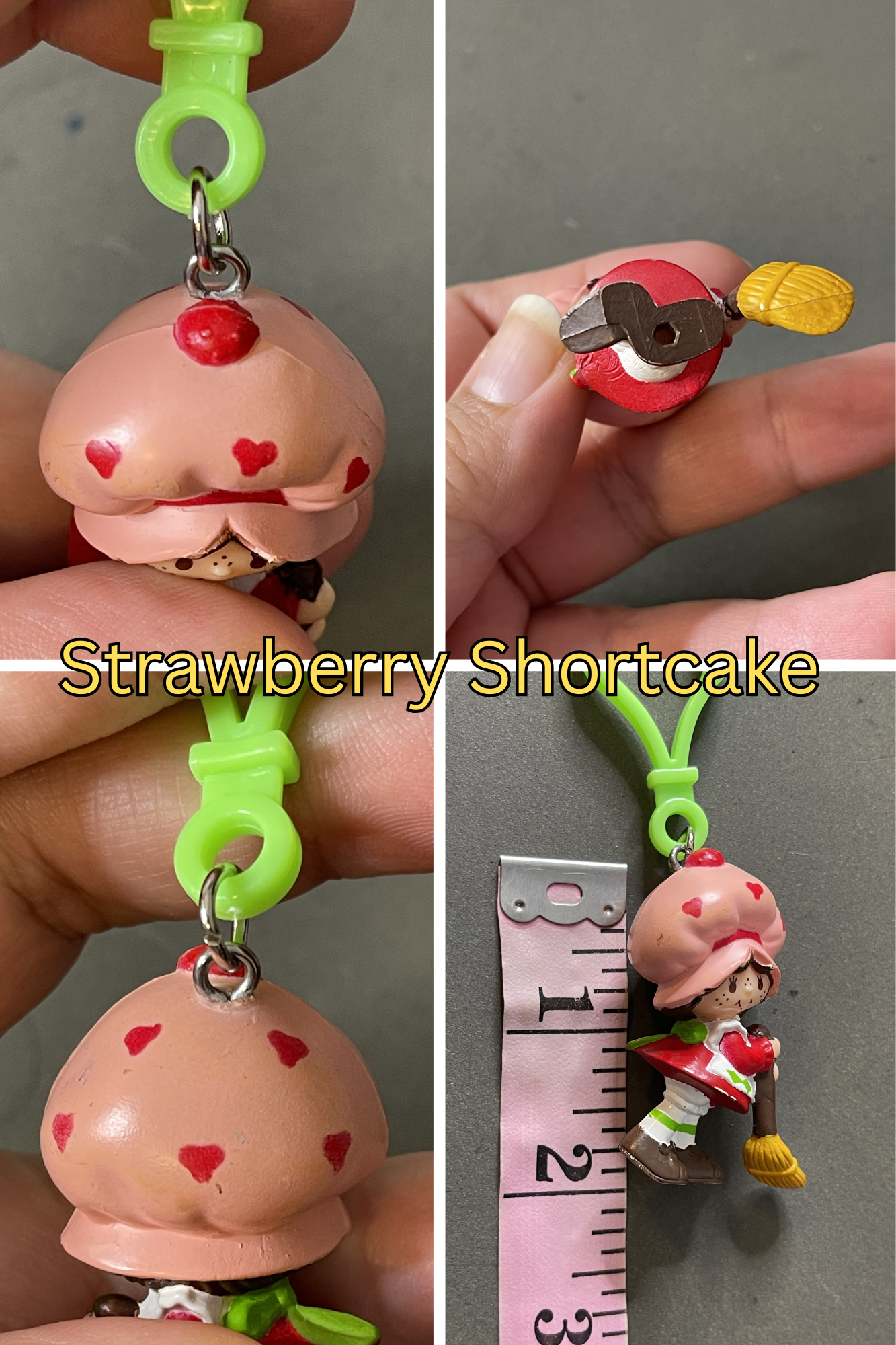 Vintage Upcycled Cartoon Toy Keychains #2