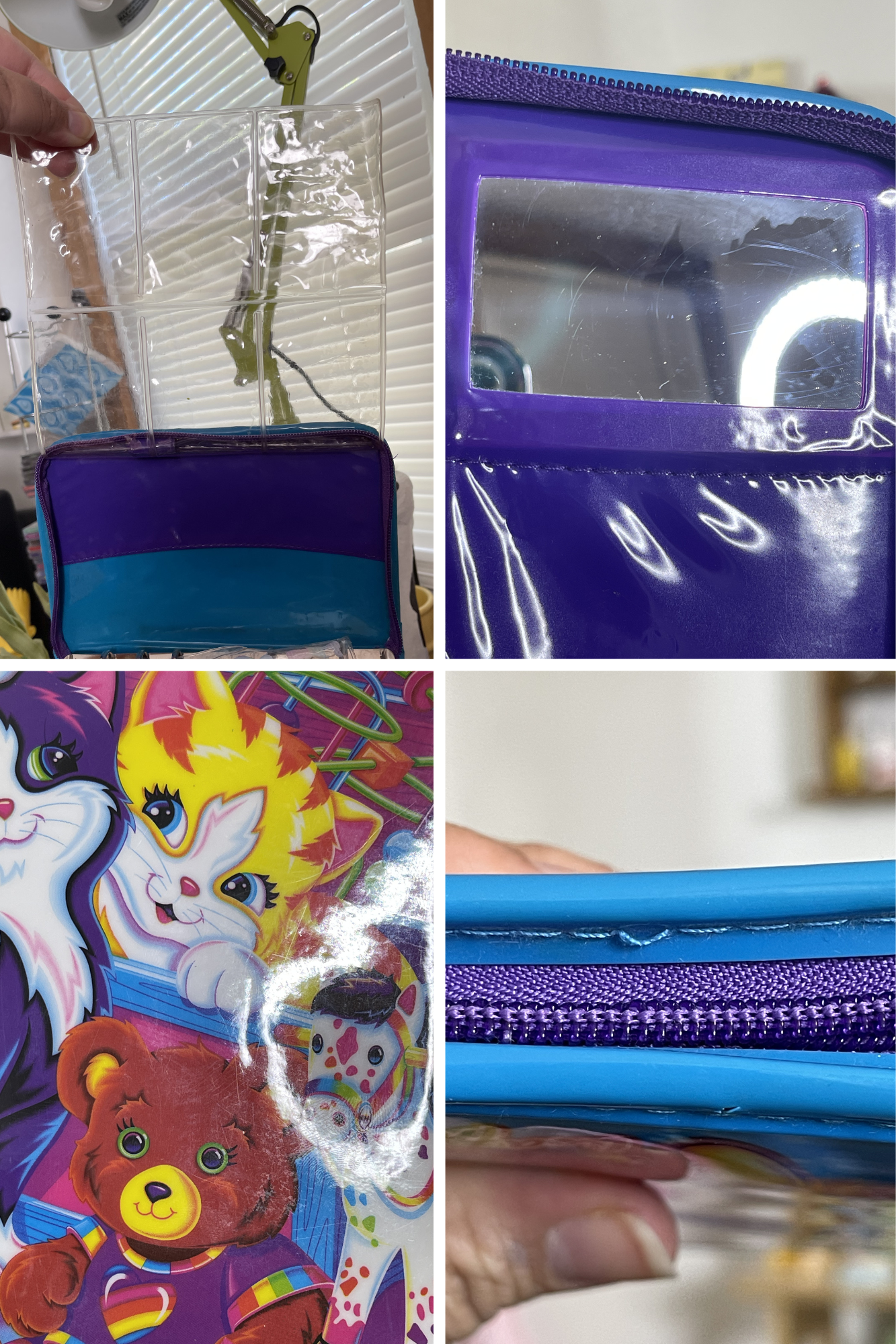 Vintage Lisa Frank Playtime Kittens Mini Binder Case