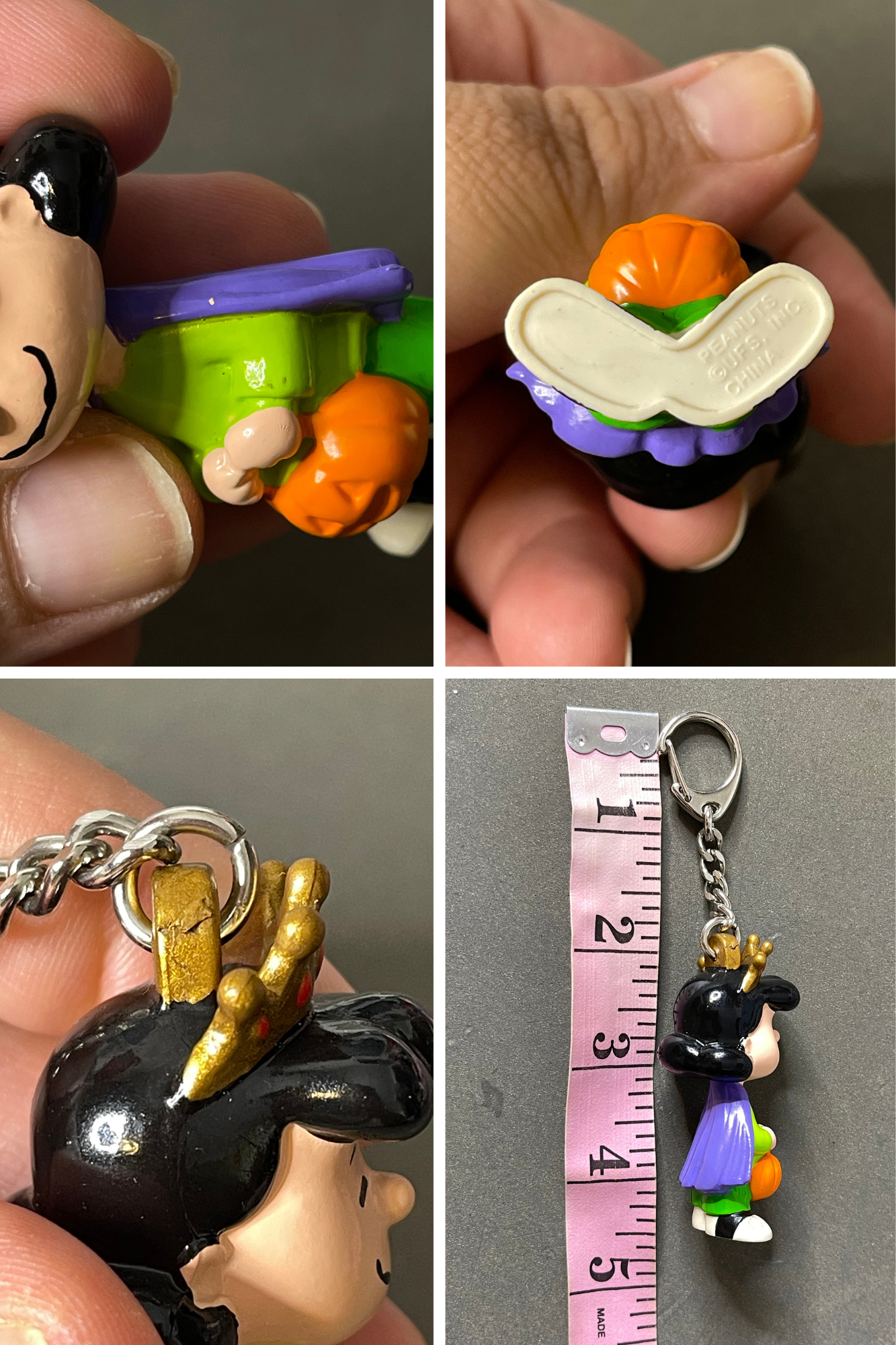 Vintage Halloween Pumpkin Queen Lucy keychain