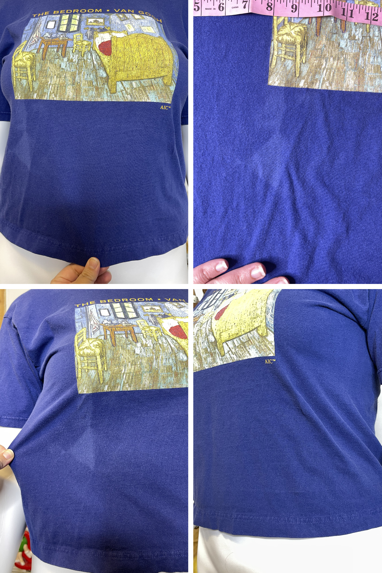 2000s The Bedroom By Van Gough Art Graphic Tee Sz L