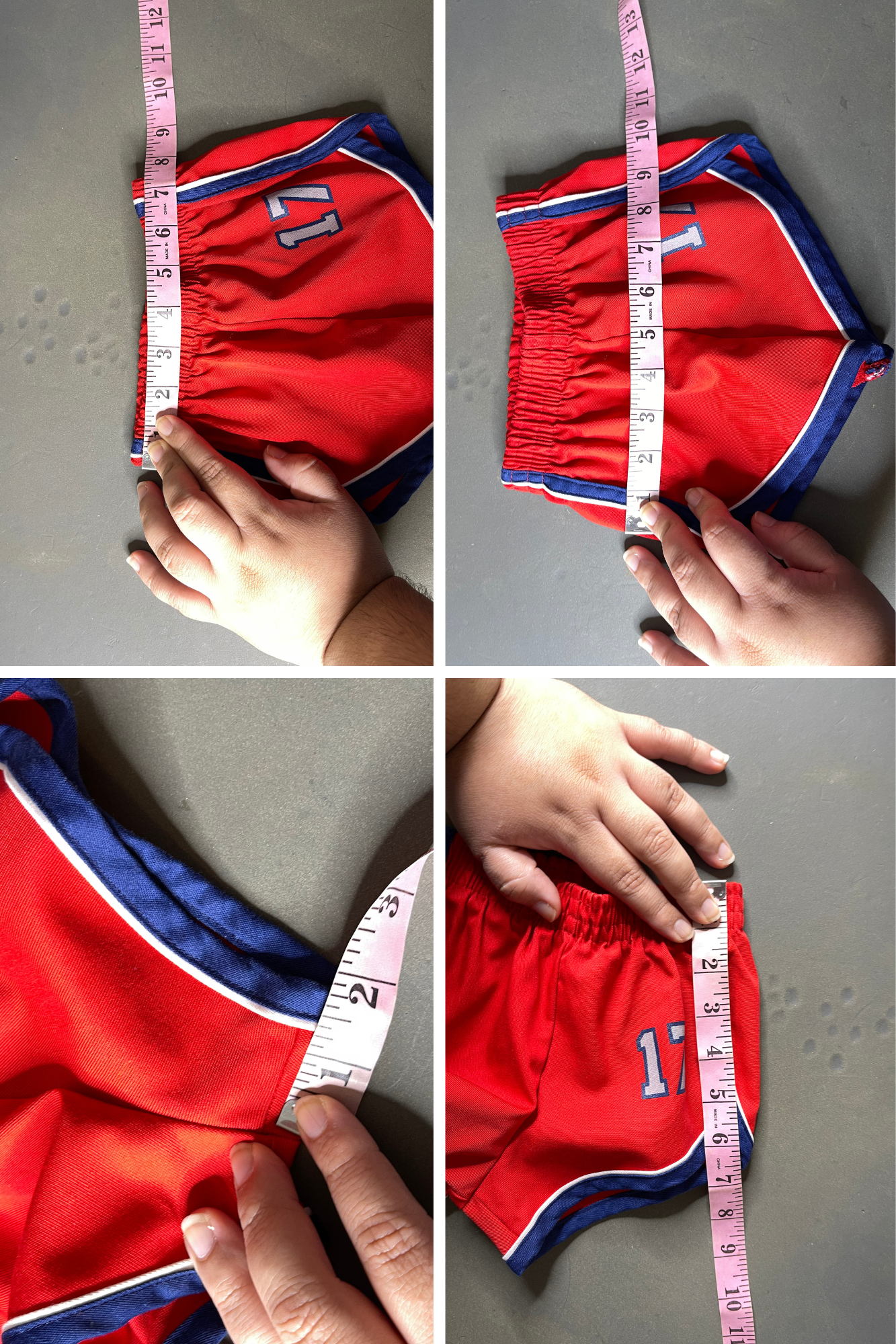 Vintage Red Striped Sporty 17 Shorts Sz 2T