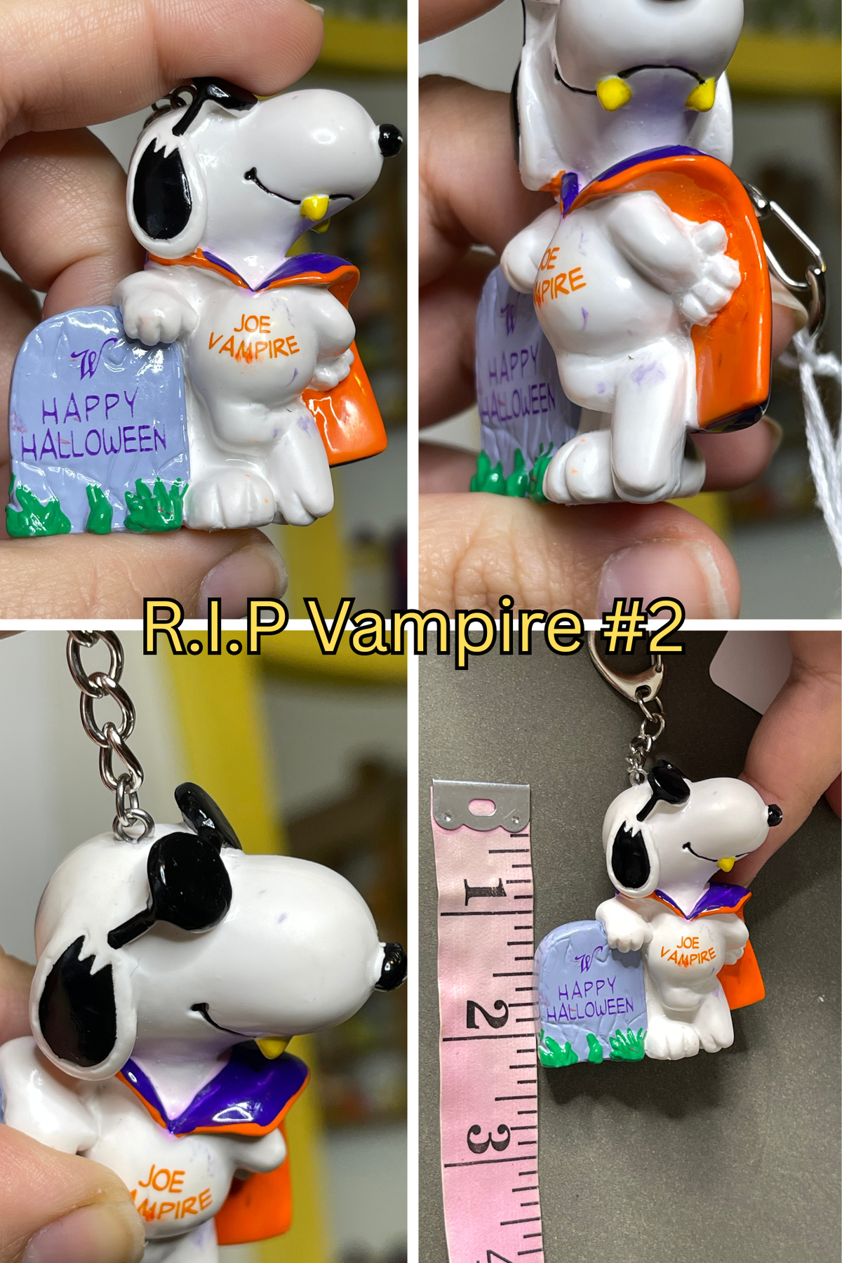 Vintage Snoopy Halloween Upcycled Keychains