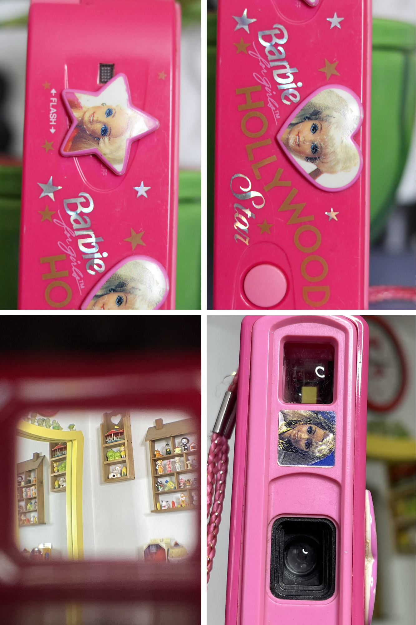 Vintage 90s Pink Barbie Hollywood Star 110 Film Camera