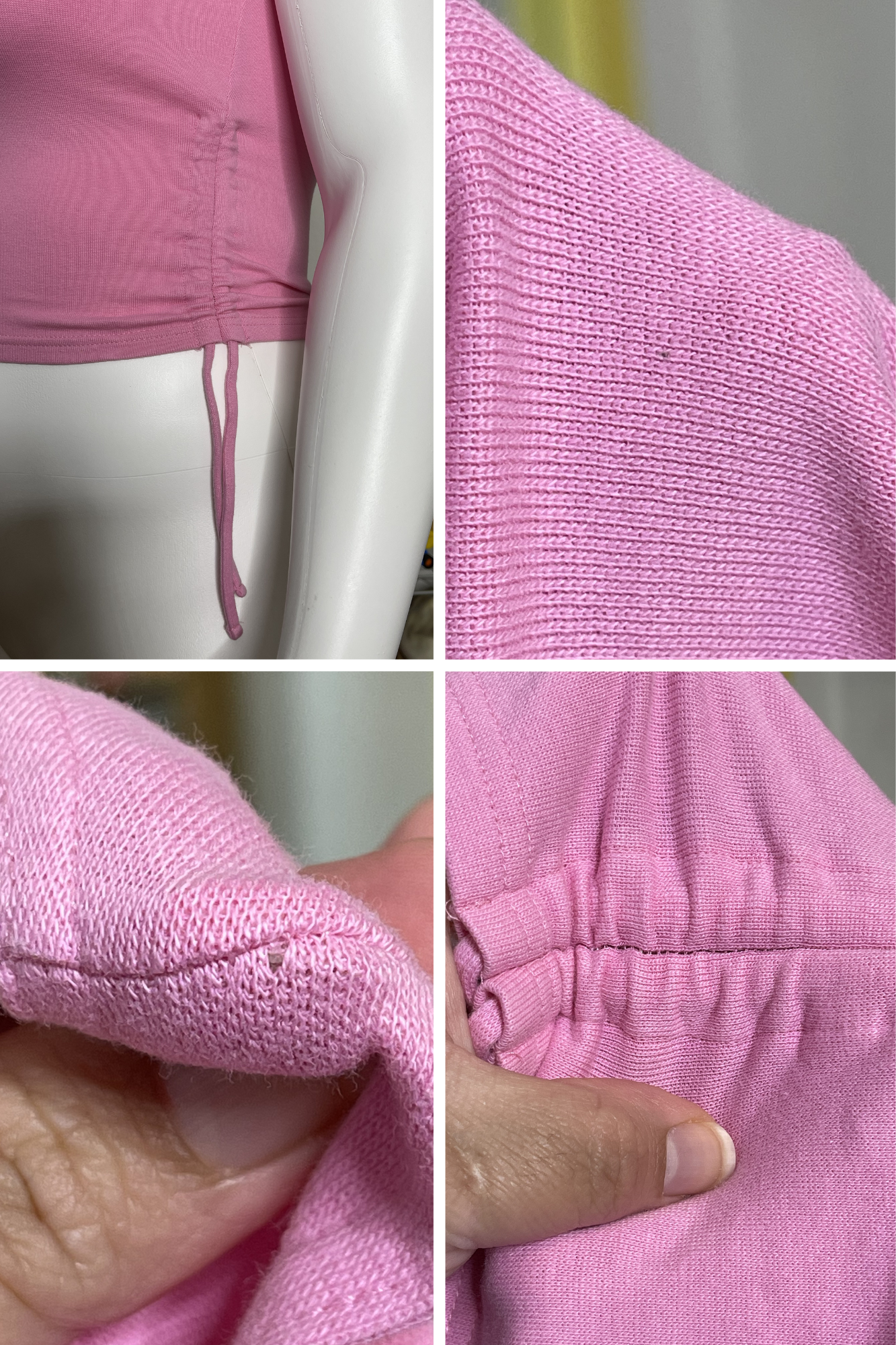 2000s Baby Pink Cropped Tank Top Sz L/XL