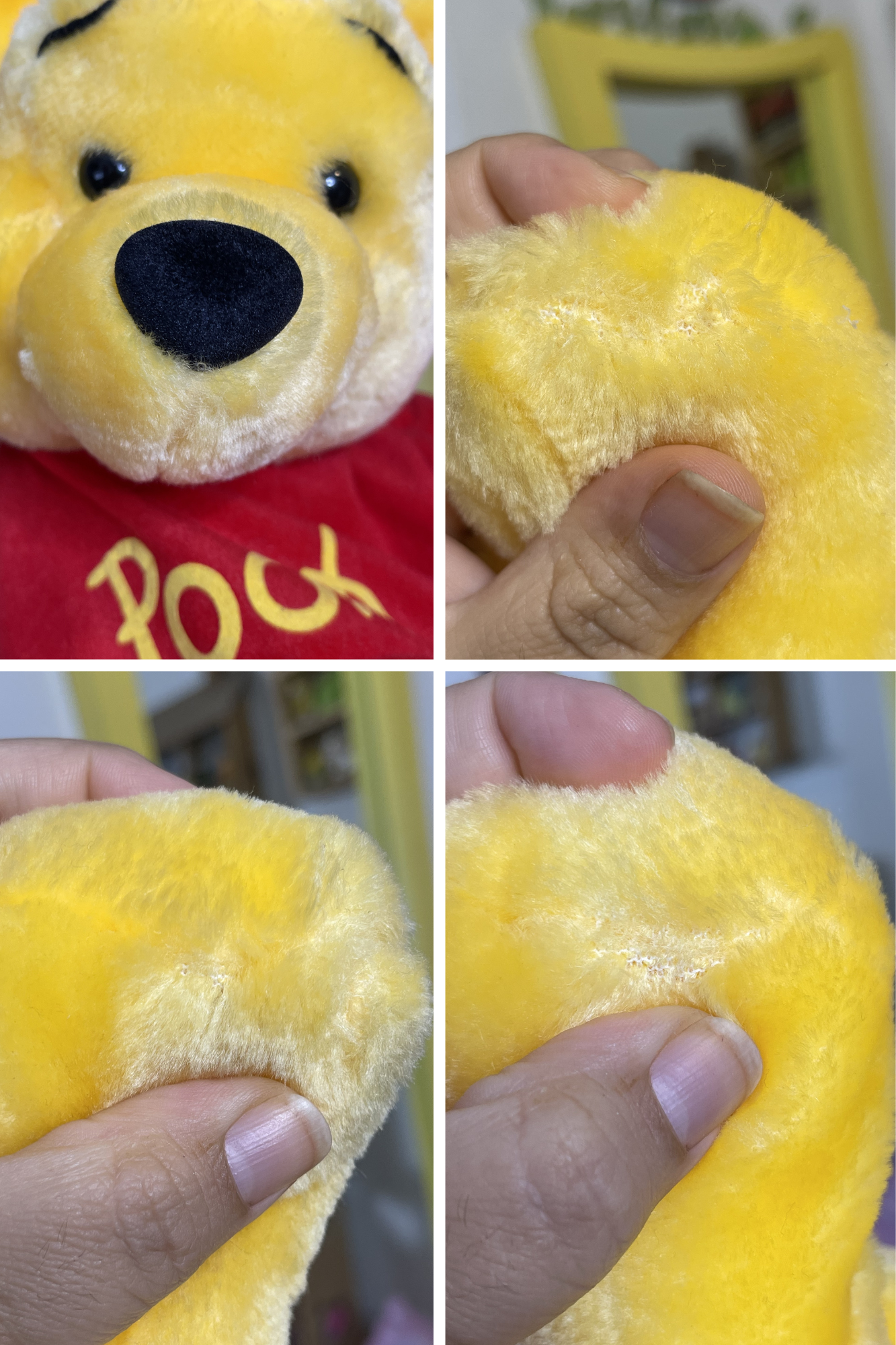 Vintage Winnie The Pooh Plush Backpack Sz XS/S
