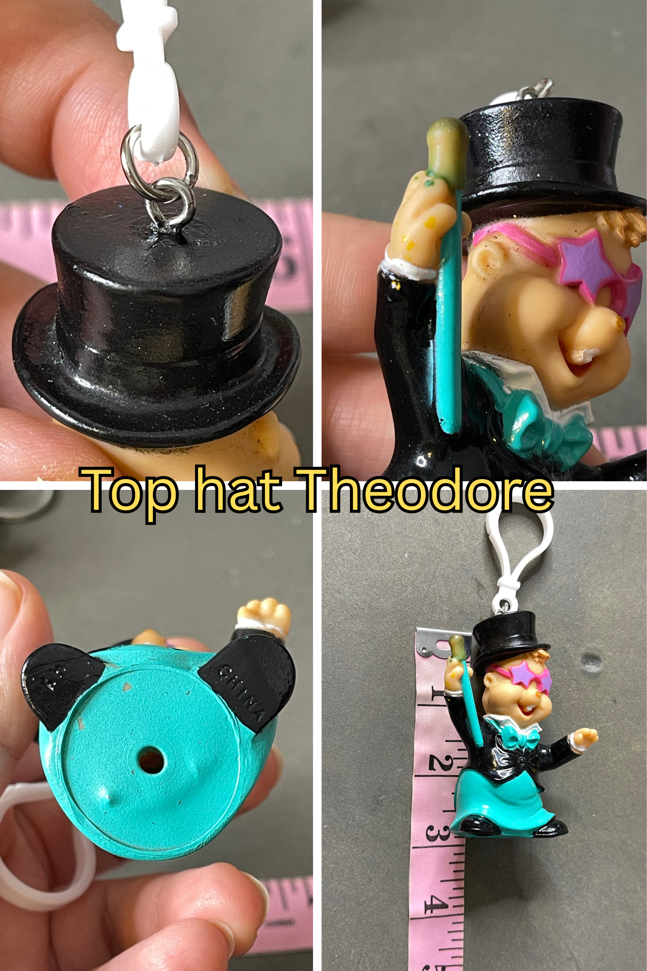 Vintage Rubber Upcycled Nostalgia Keychains #2
