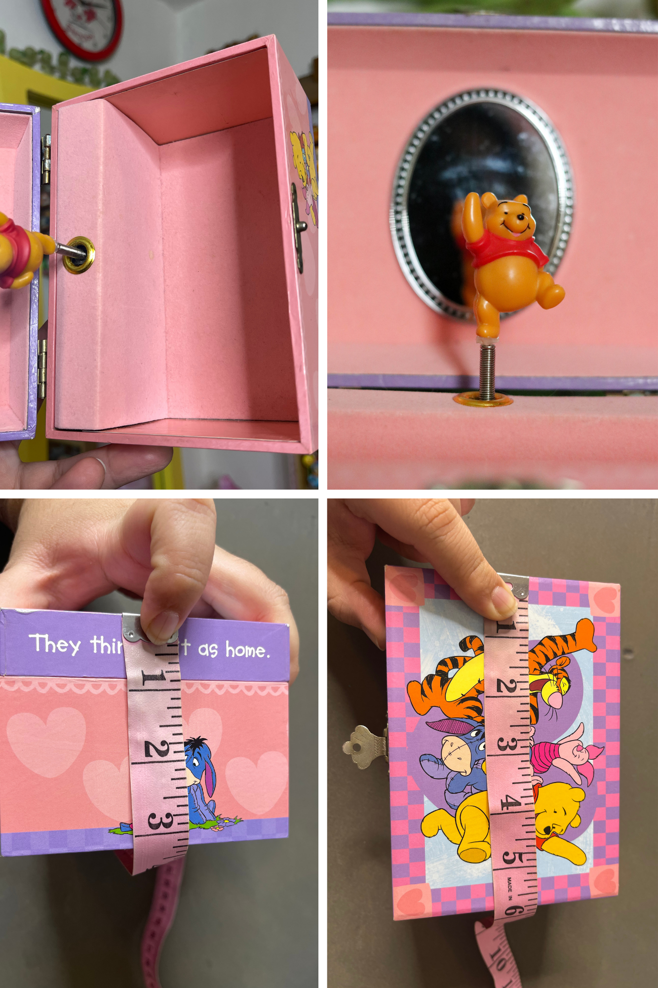 Vintage Winnie The Pooh & Friends Music Trinket Box