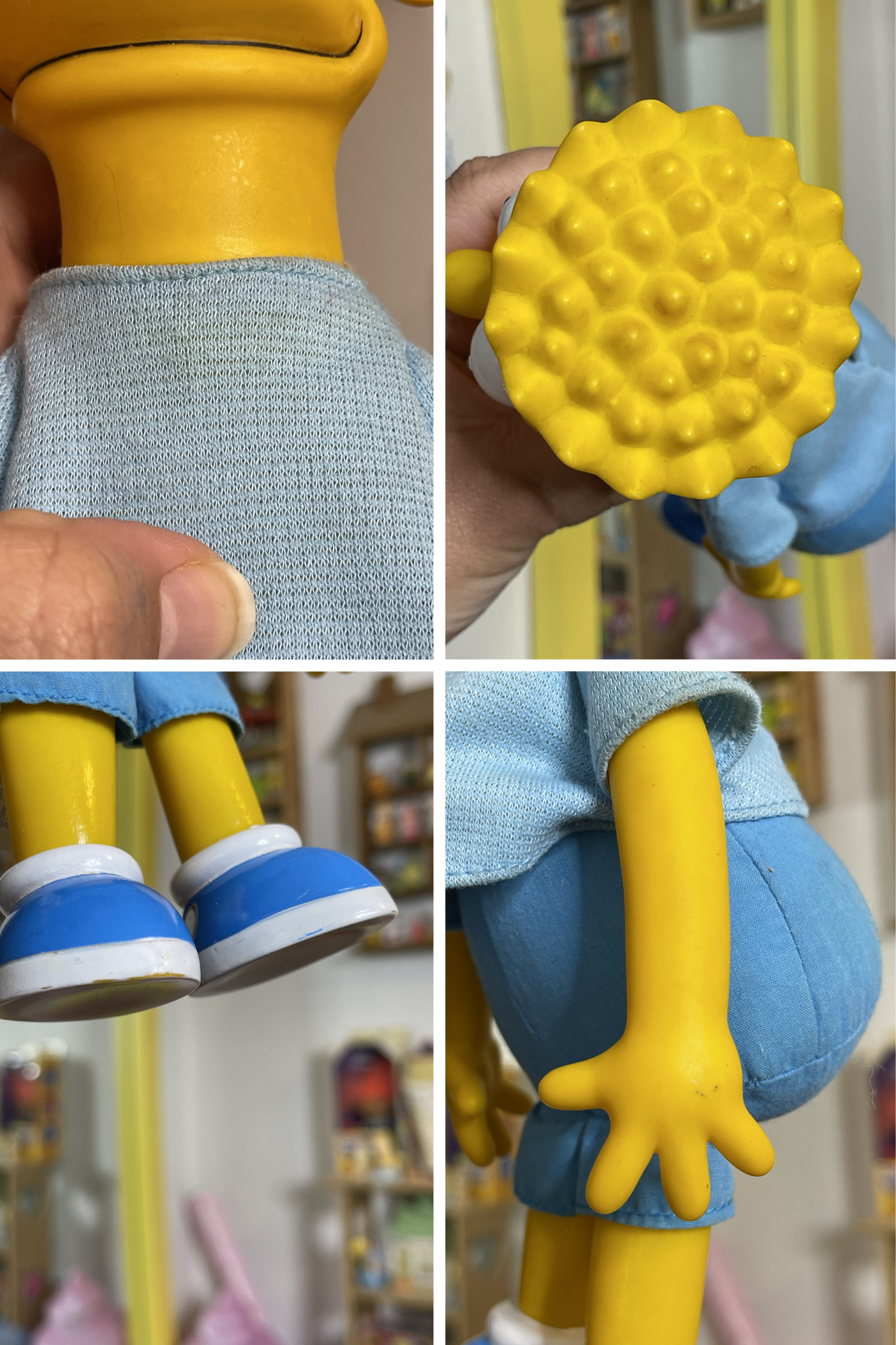 Vintage 90s Bart Simpson Vinyl Plush Doll