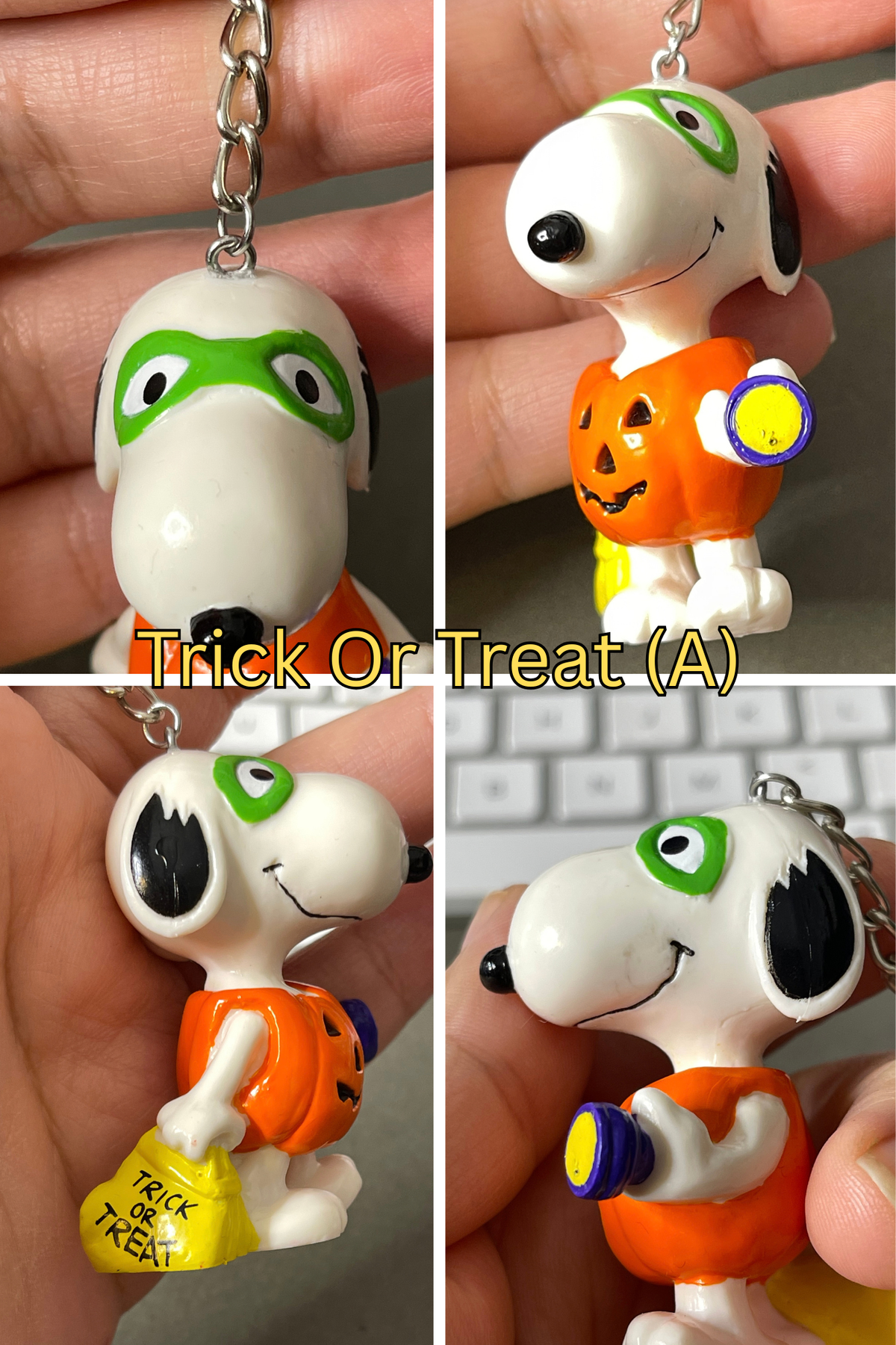 Vintage Snoopy Halloween Upcycled Keychains