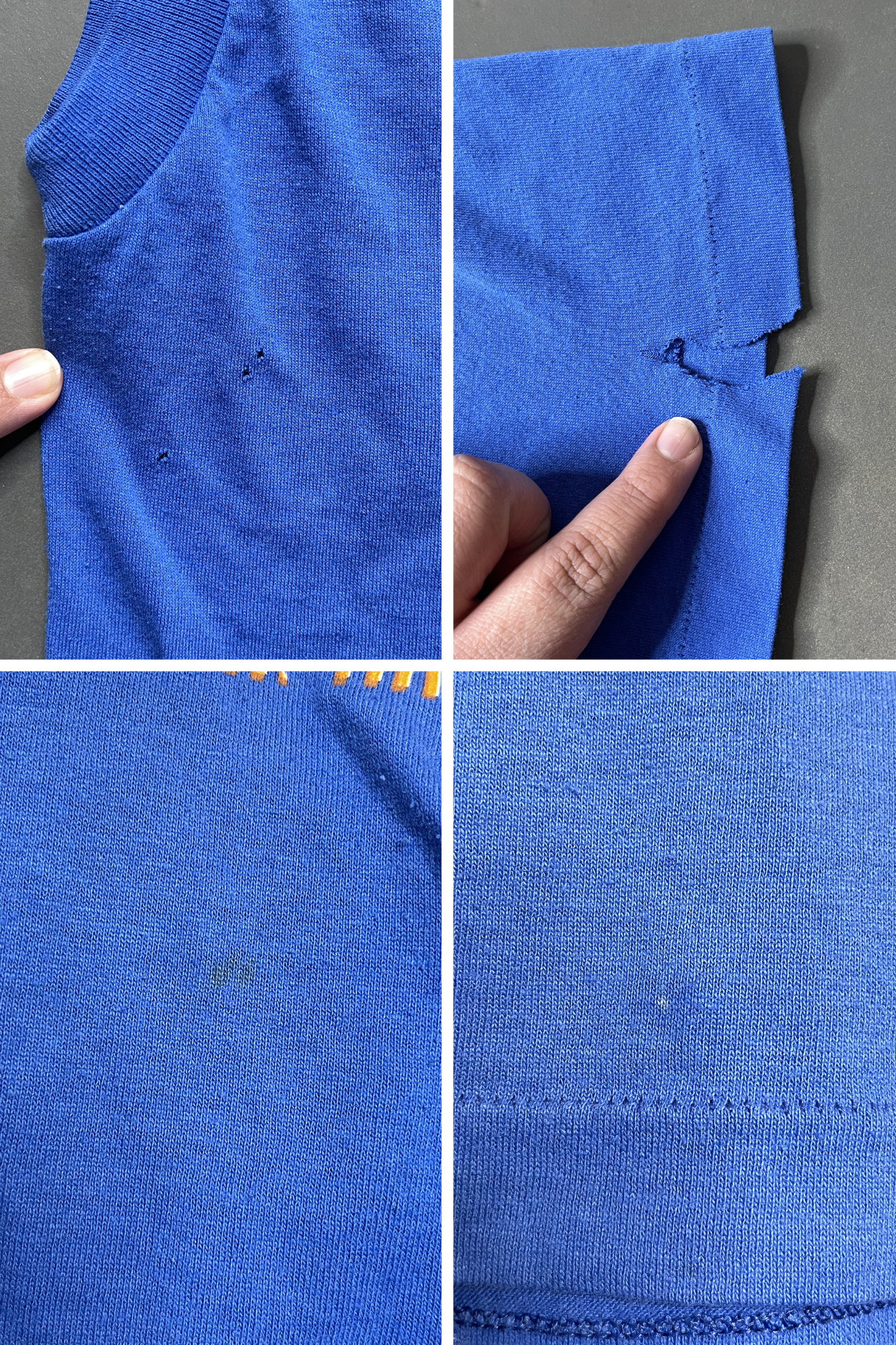 Vintage 80s Blue Nike Graphic Kids Tank Sz S (6-8)