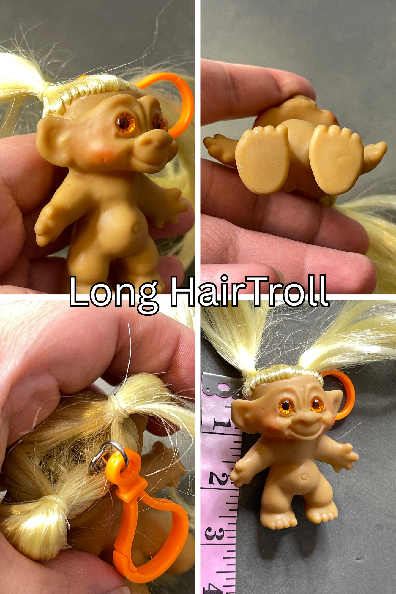 Vintage Upcycled Freaky Toy Keychains