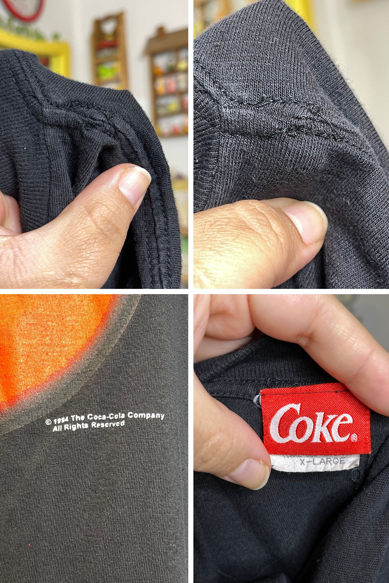 Vintage Oversized Coca-Cola Graphic Tee Sz XL/XXL
