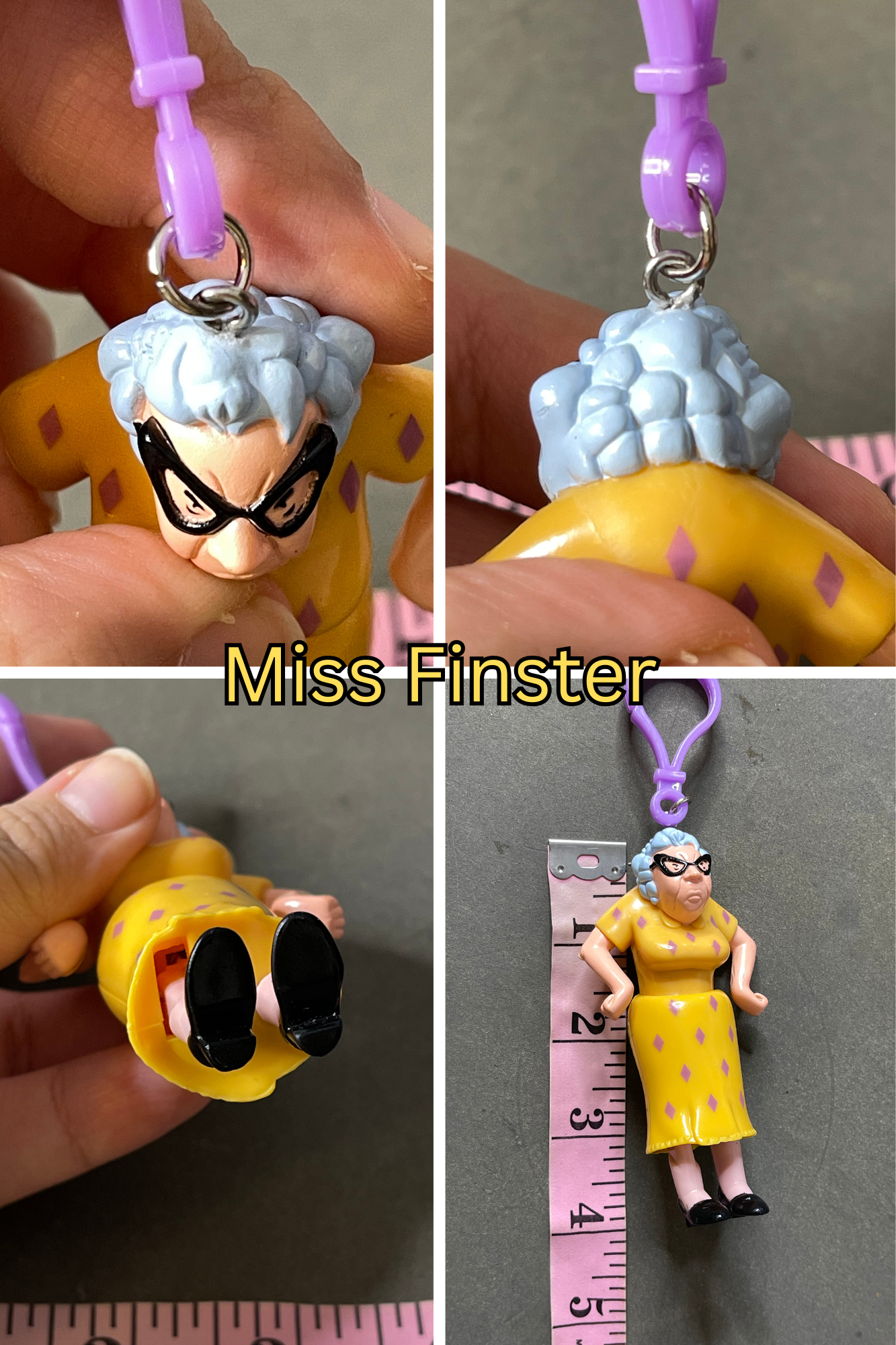 Vintage Upcyled Cartoon Keychains #6