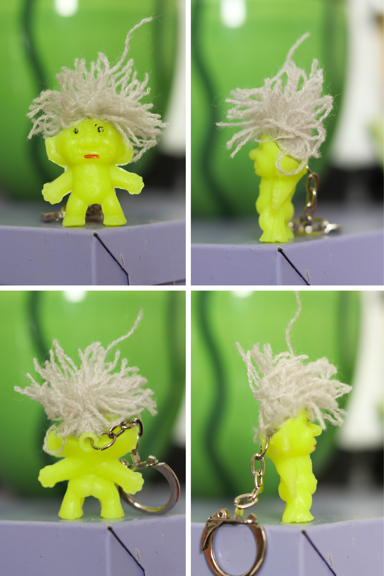 Vintage Vending Machine Mini Troll Keychain