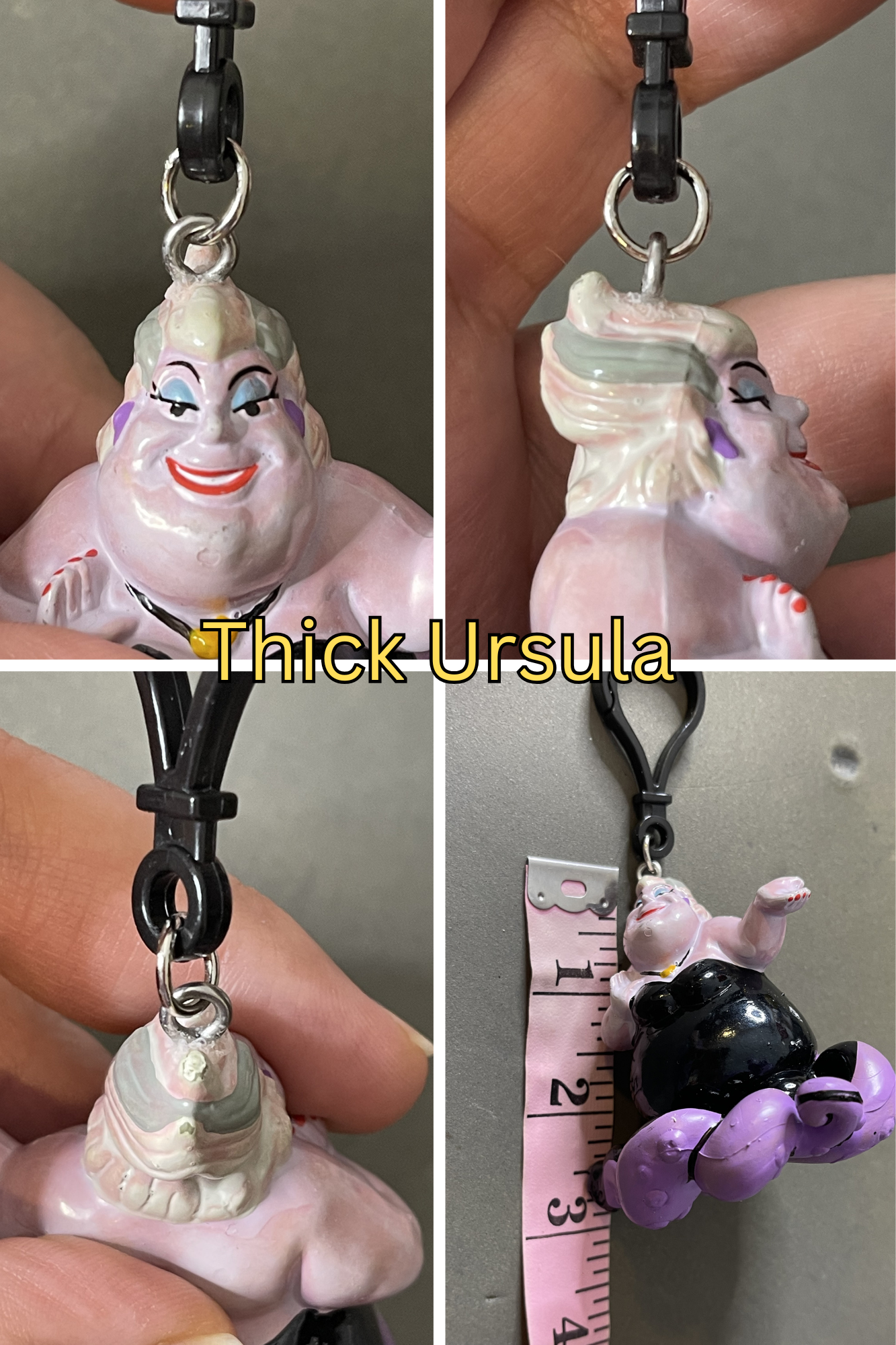 Vintage Upcycled The Little Mermaid Keychains